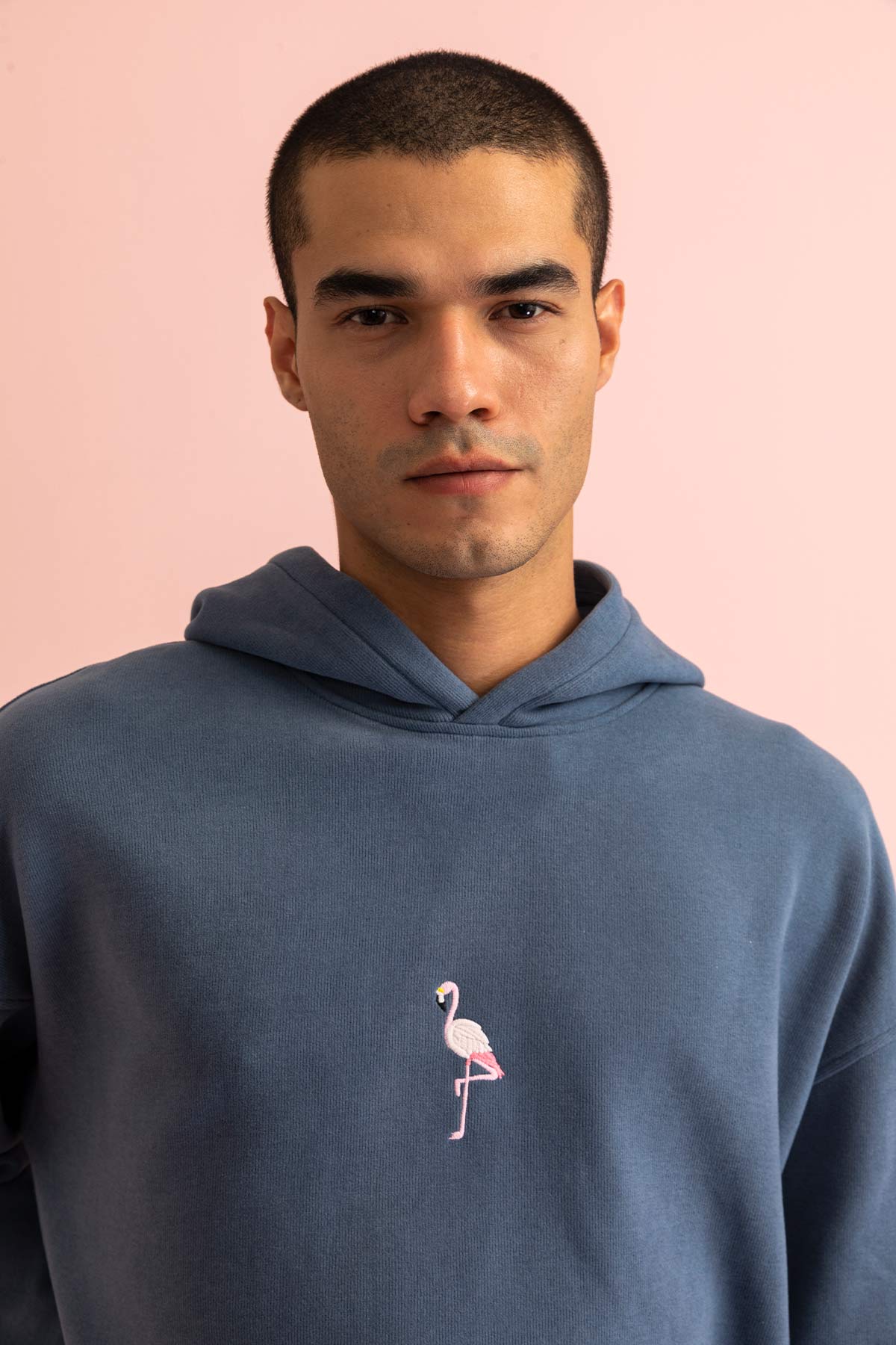 Flamingo Hoodie - Flint Blue