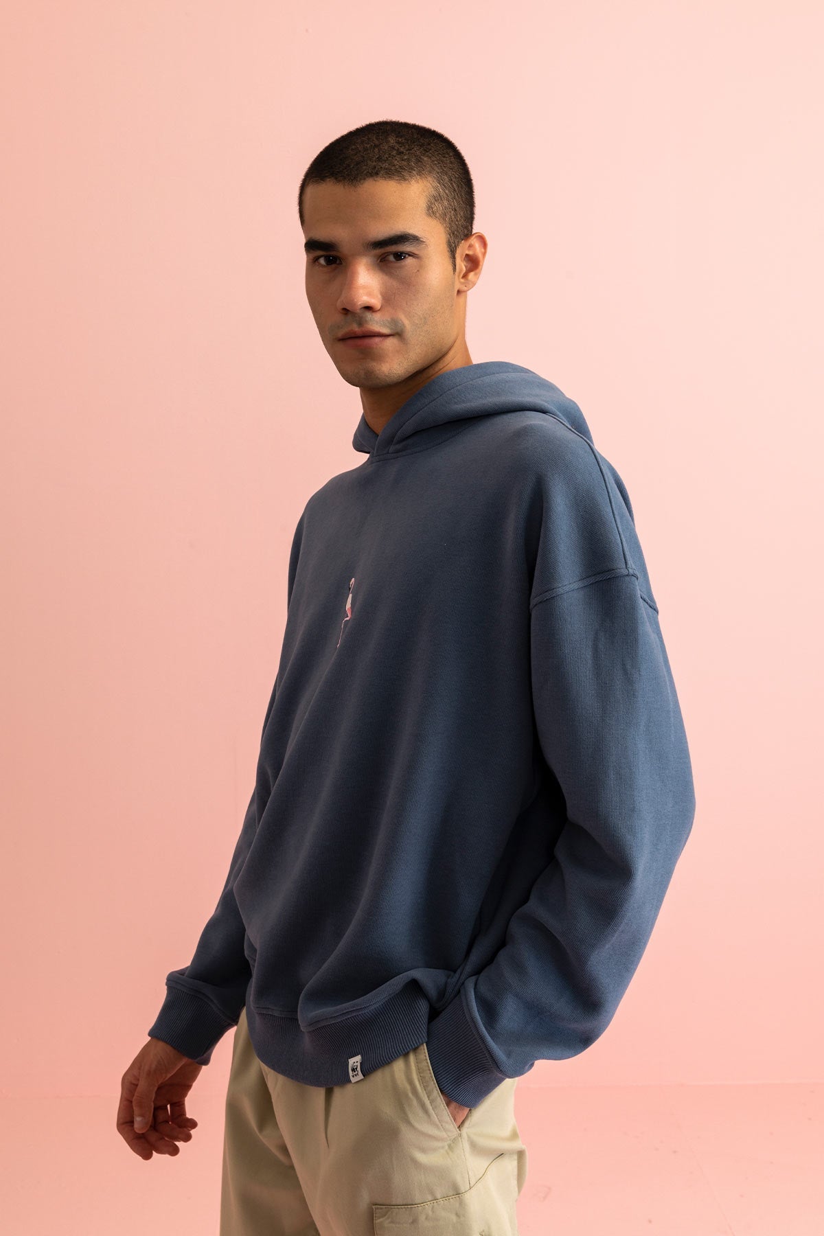 Flamingo Hoodie - Flint Blue