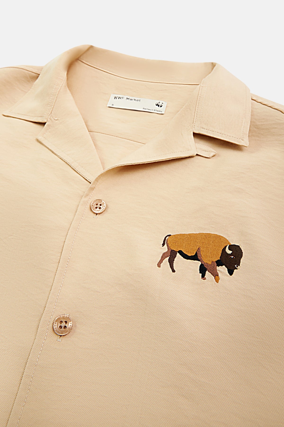 Bison Short Sleeve (TENCEL™) Shirt - Beige