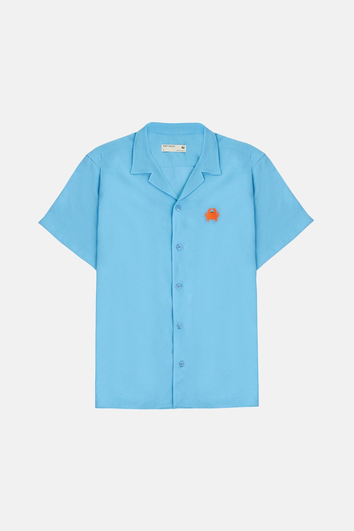 Crab Short Sleeve (TENCEL™) Shirt - Turquoise