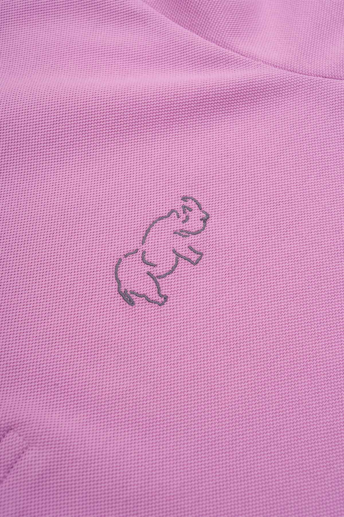 Rhino Outline Polo T-Shirt - Lilac
