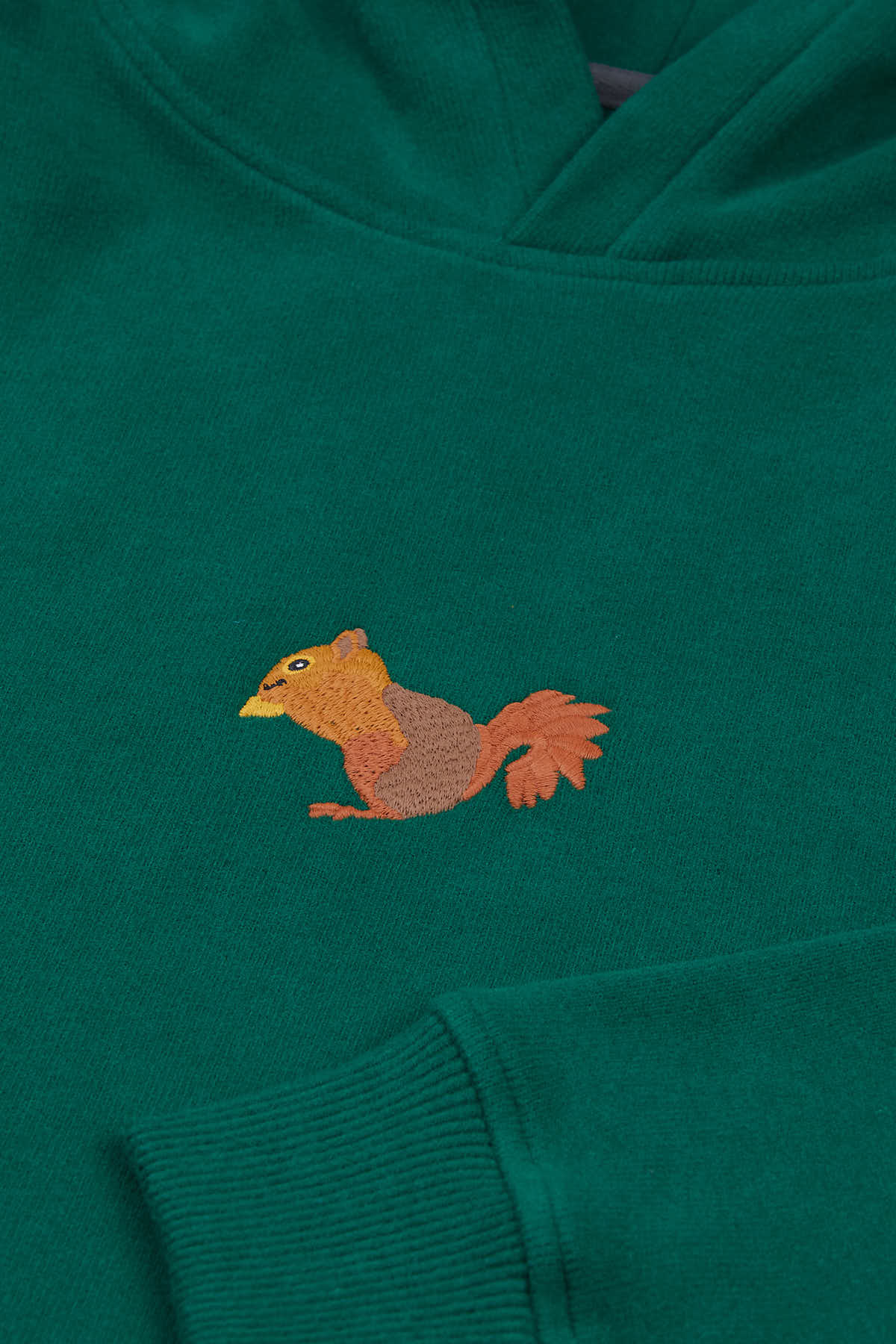 Squirrel Hoodie - Nefti Green
