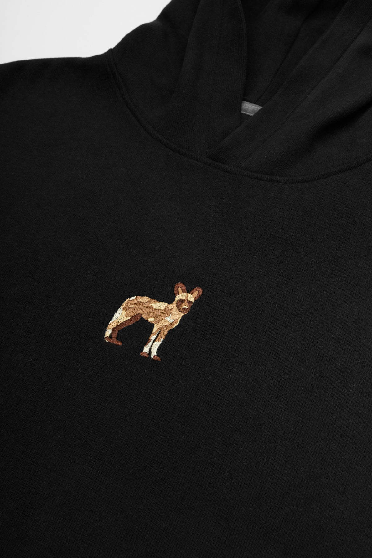 African Wild Dog Hoodie - Black