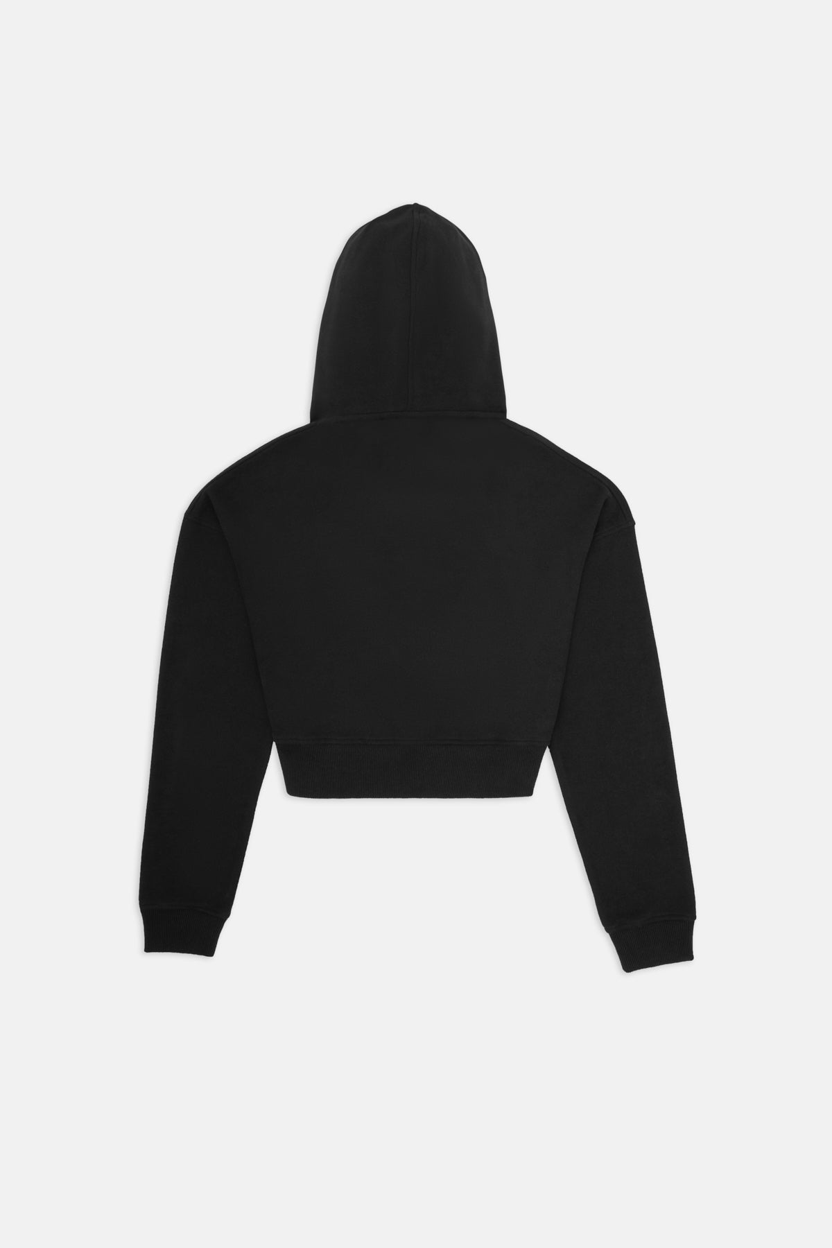 Coral Snake Crop Hoodie - Black