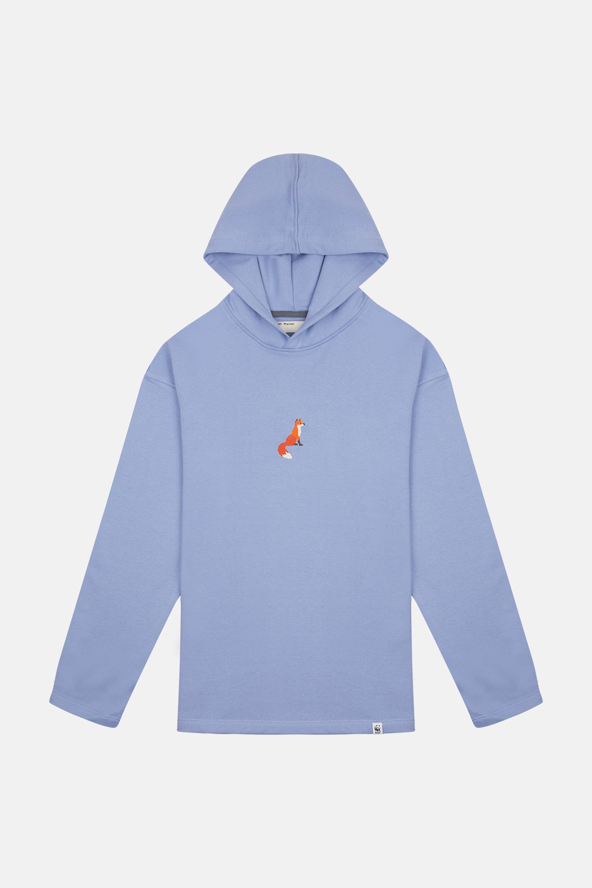 Red Fox Hoodie - Light Blue
