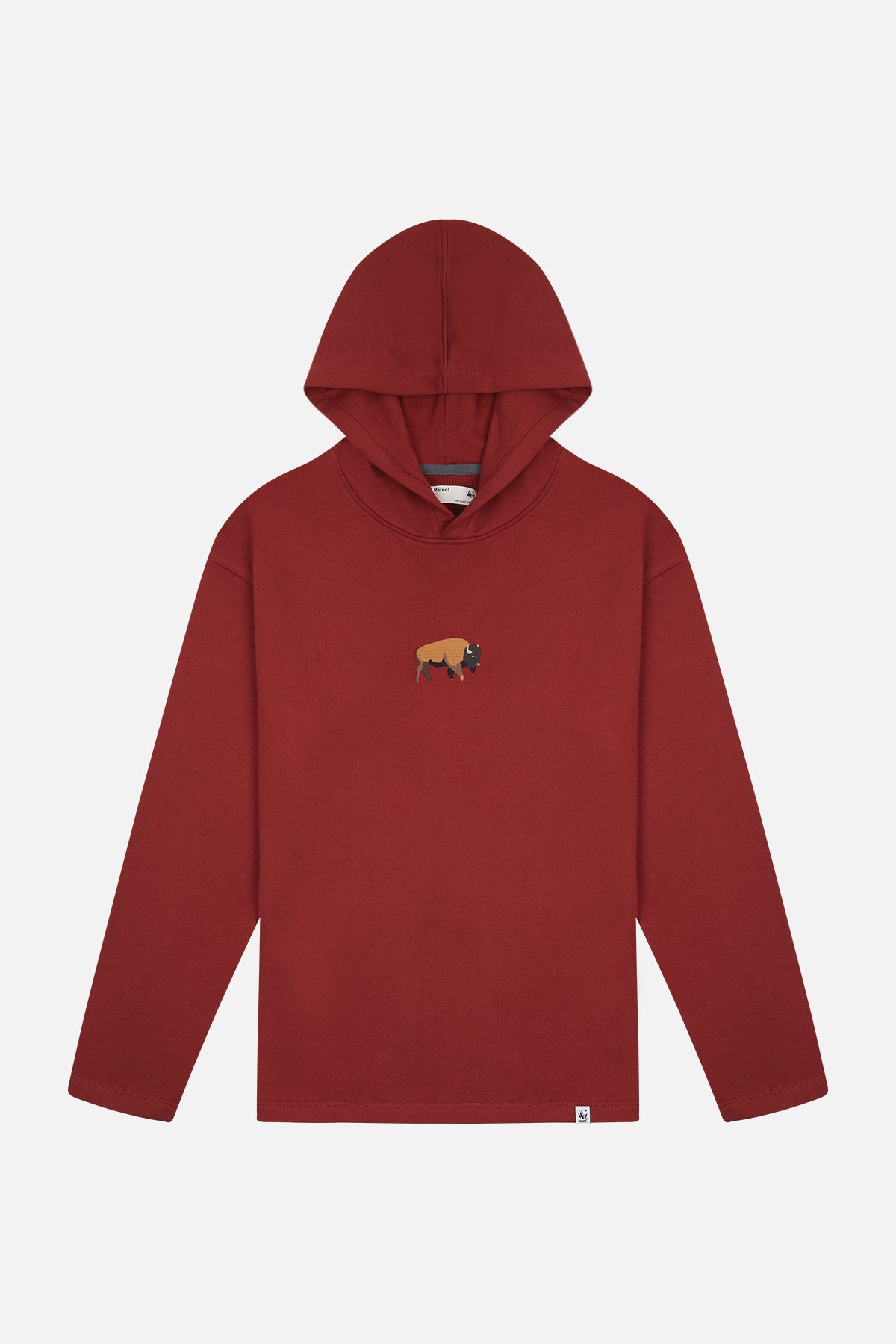 Bison Hoodie - Burgundy
