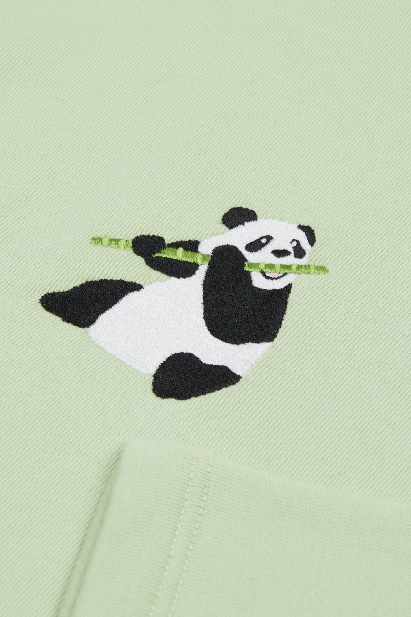 Giant Panda Hoodie - Mint Green