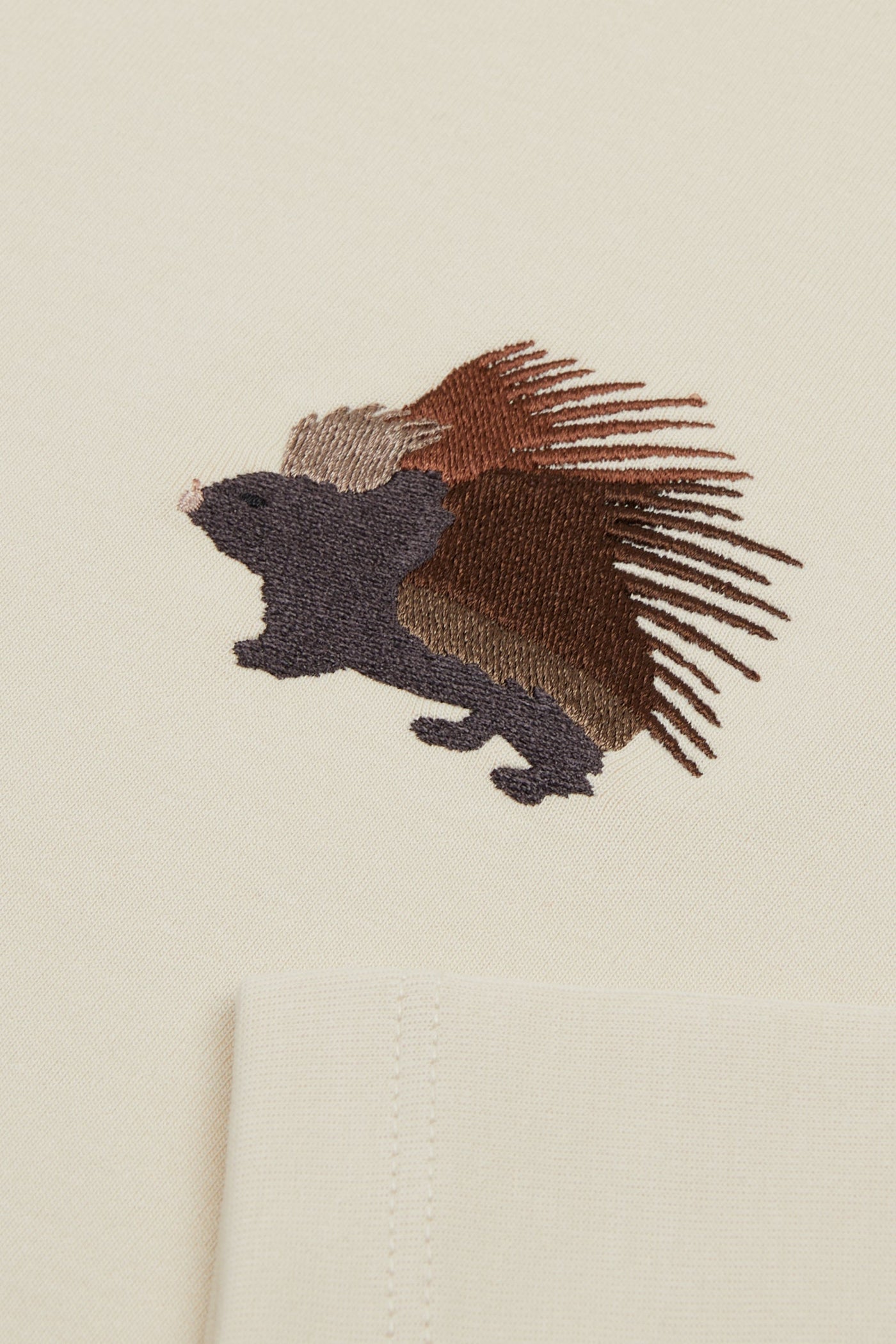 Porcupine Hoodie - Parchment Beige
