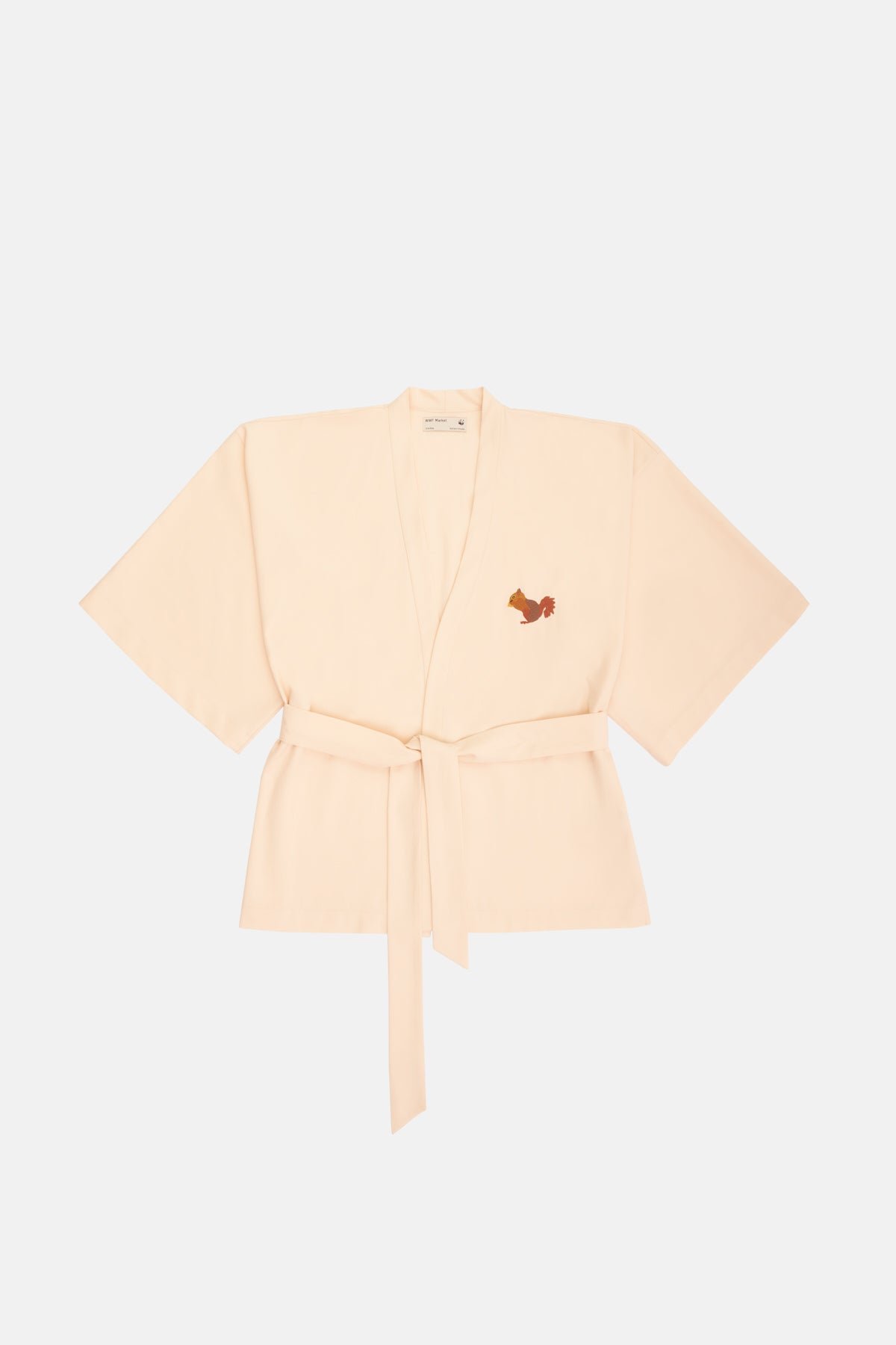 Squirrel Short Sleeve (TENCEL™) Kimono - Beige