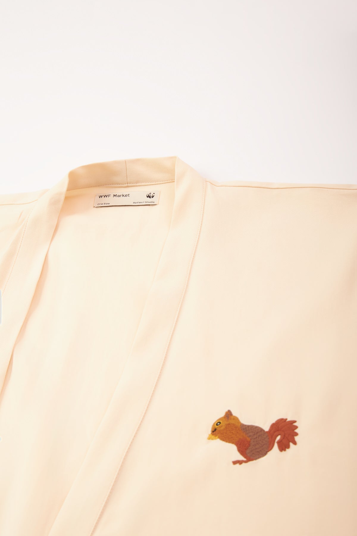 Squirrel Short Sleeve (TENCEL™) Kimono - Beige