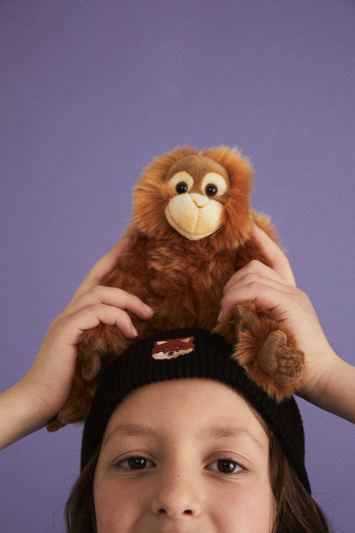 Red Fox Beanie - Black