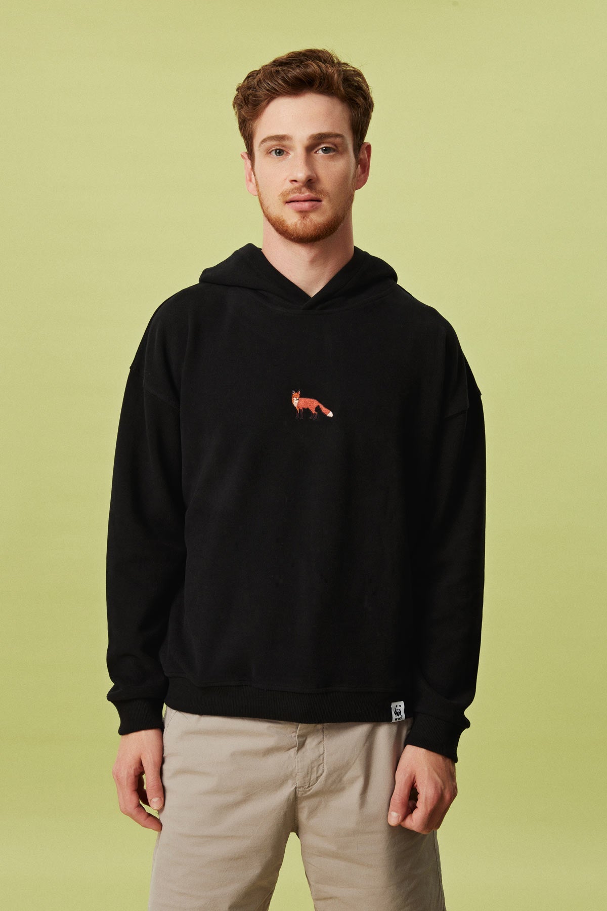 Red Fox Hoodie - Black