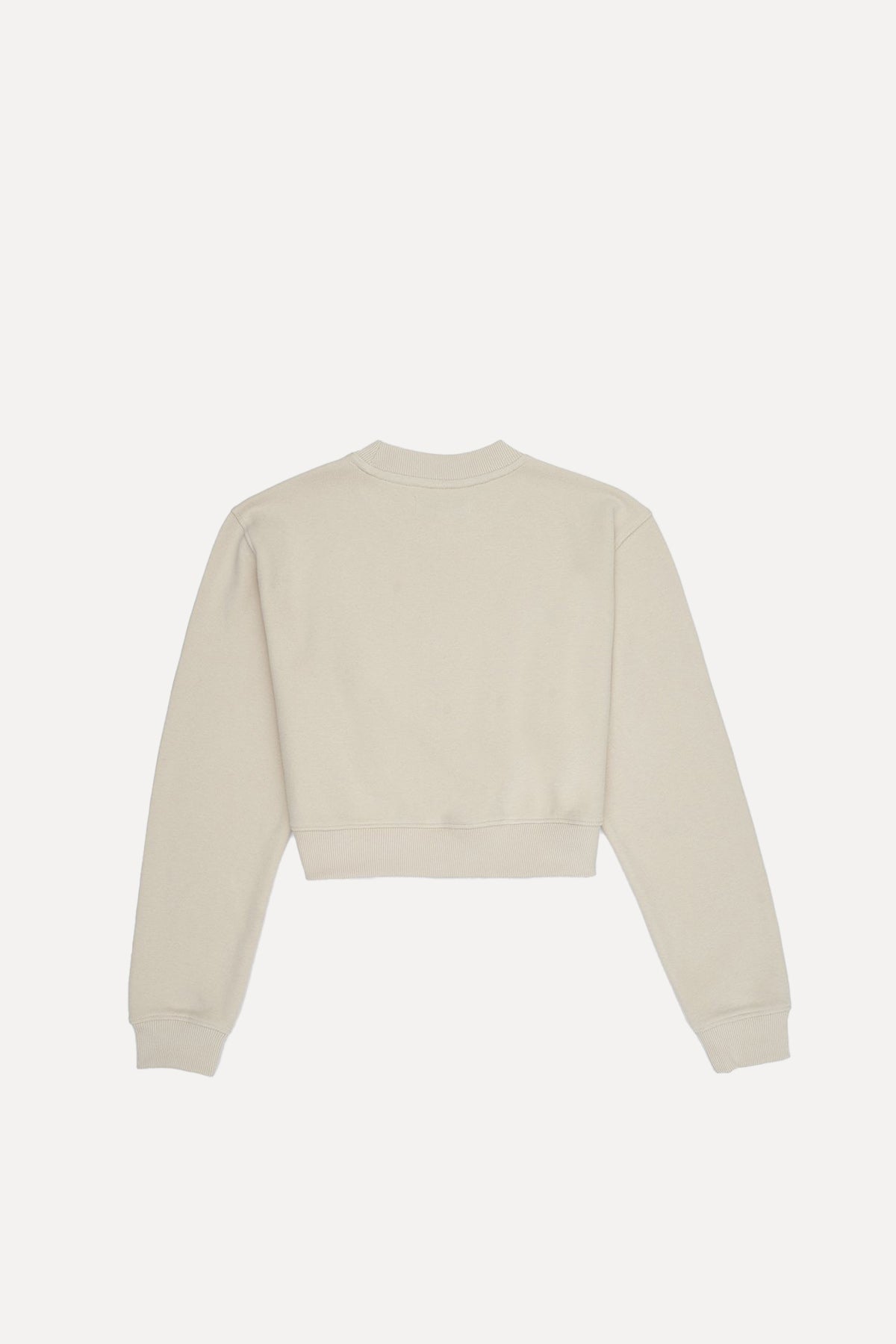 Lar Porcupine Crop Sweatshirt - Parchment Beige