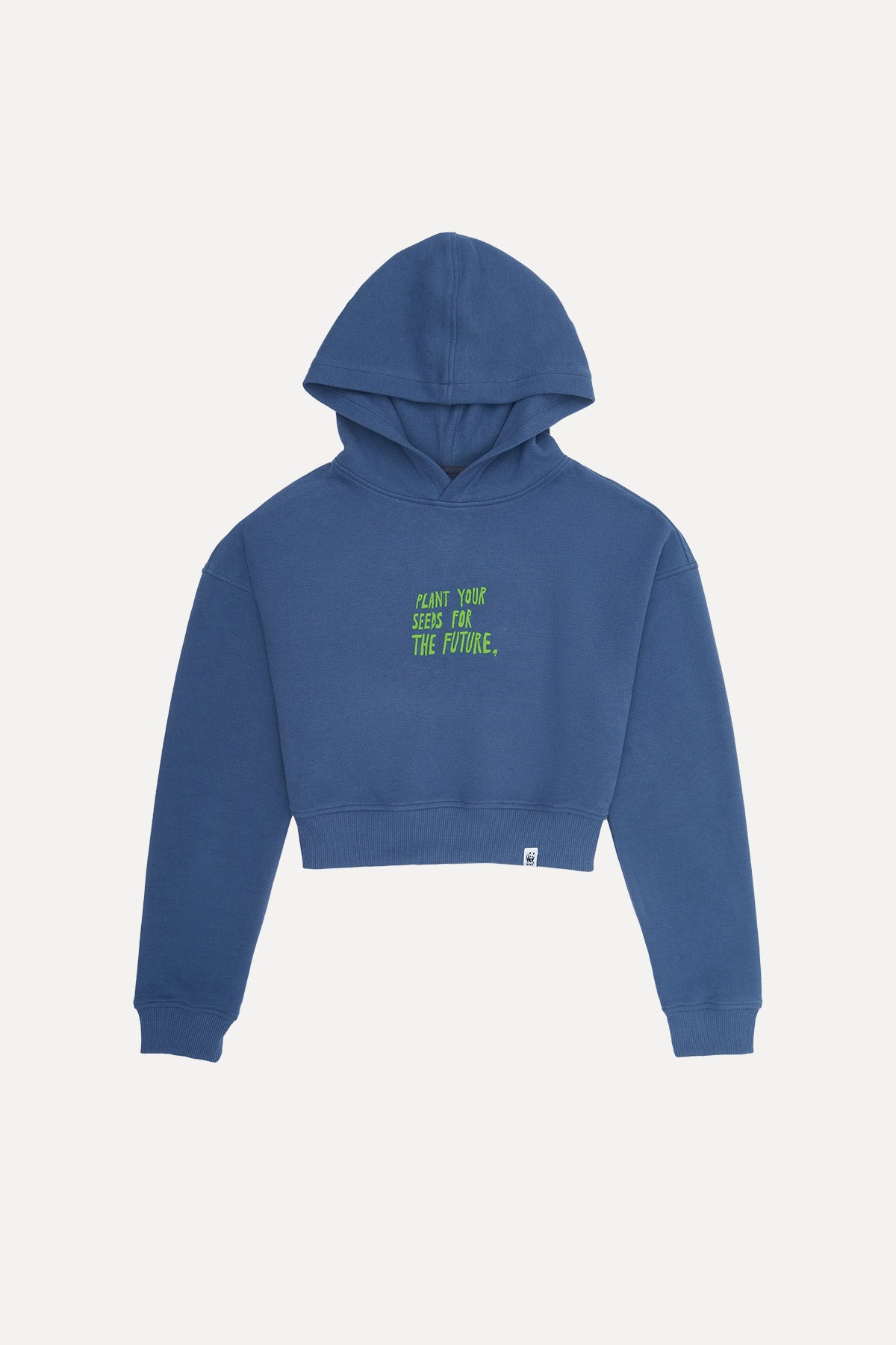 Lar Seeds Crop Hoodie - Flint Blue