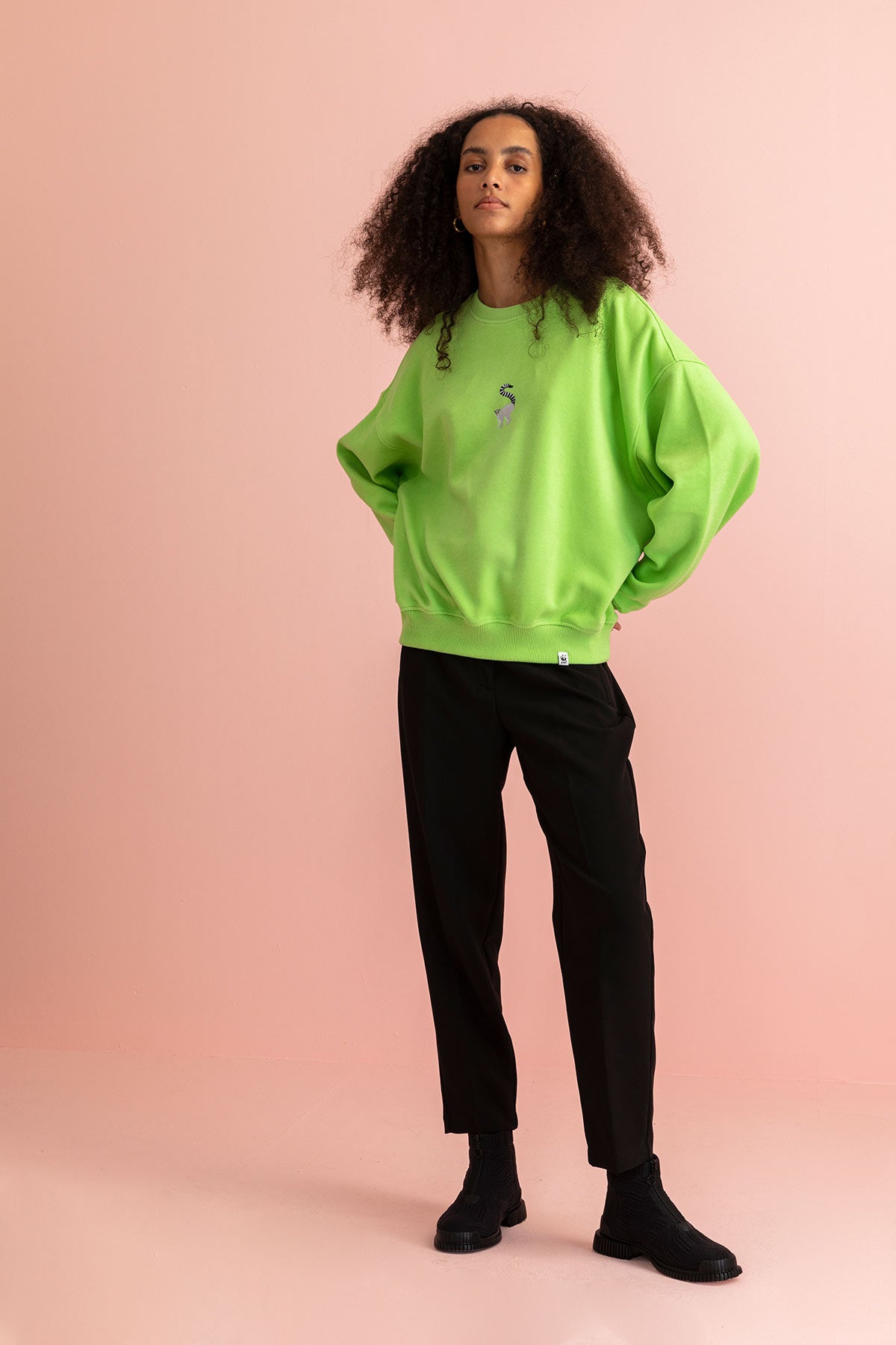Lemur Sweatshirt - Lime