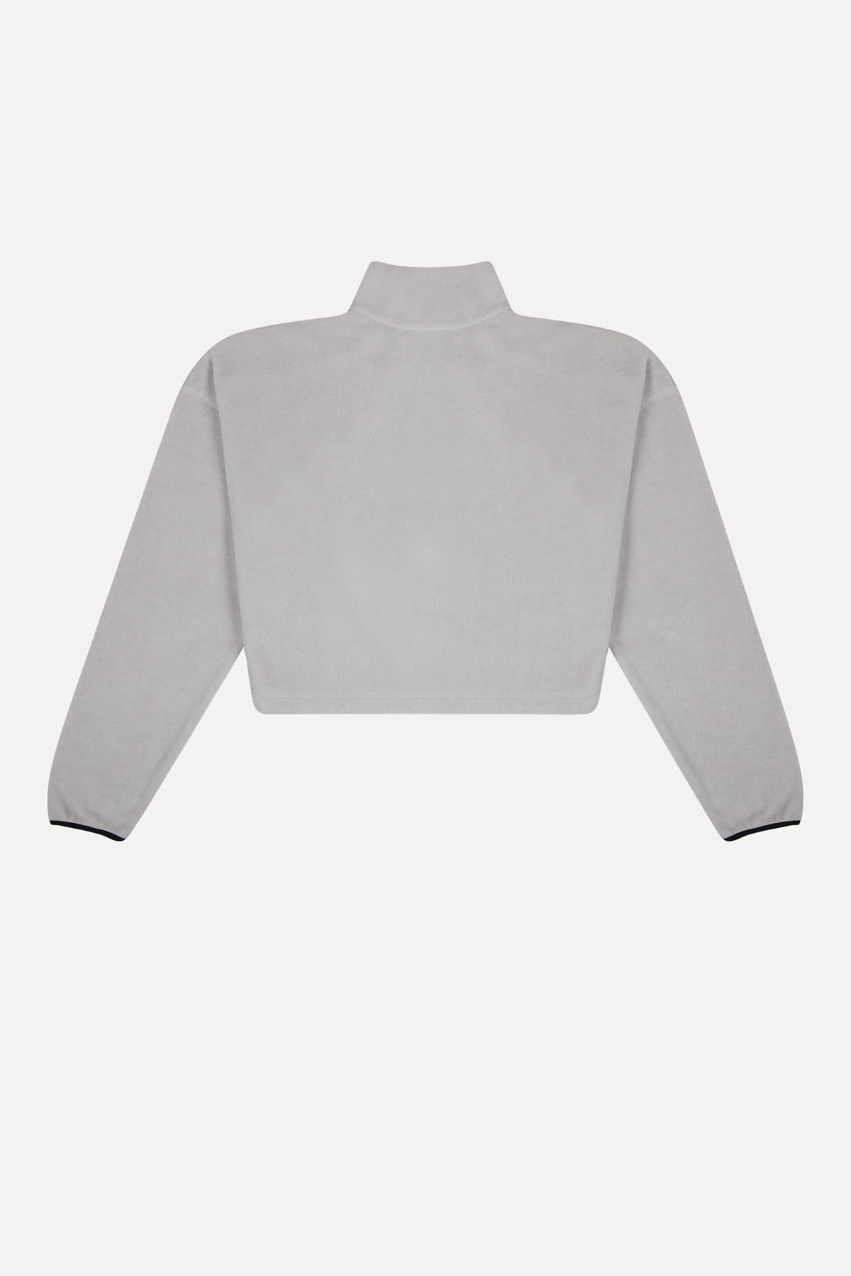 Whale Crop Fleece - Gray