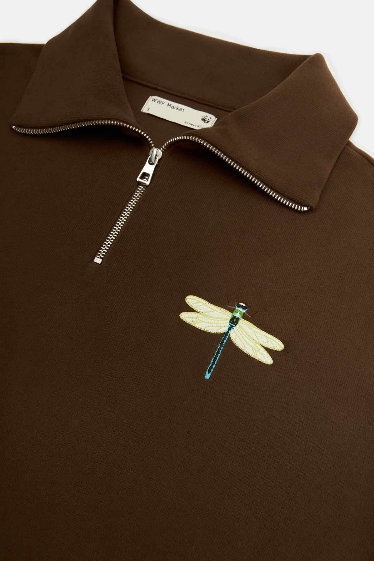Dragonfly Q-Zip Sweatshirt - Brown