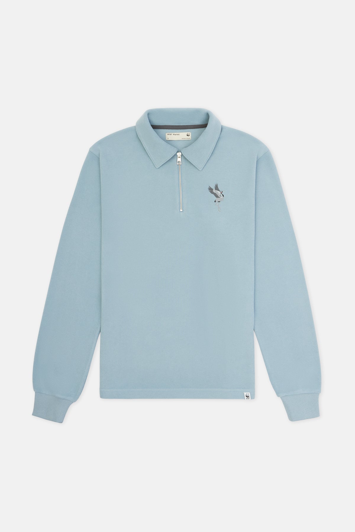 Crane Polo Neck Sweatshirt - Blue