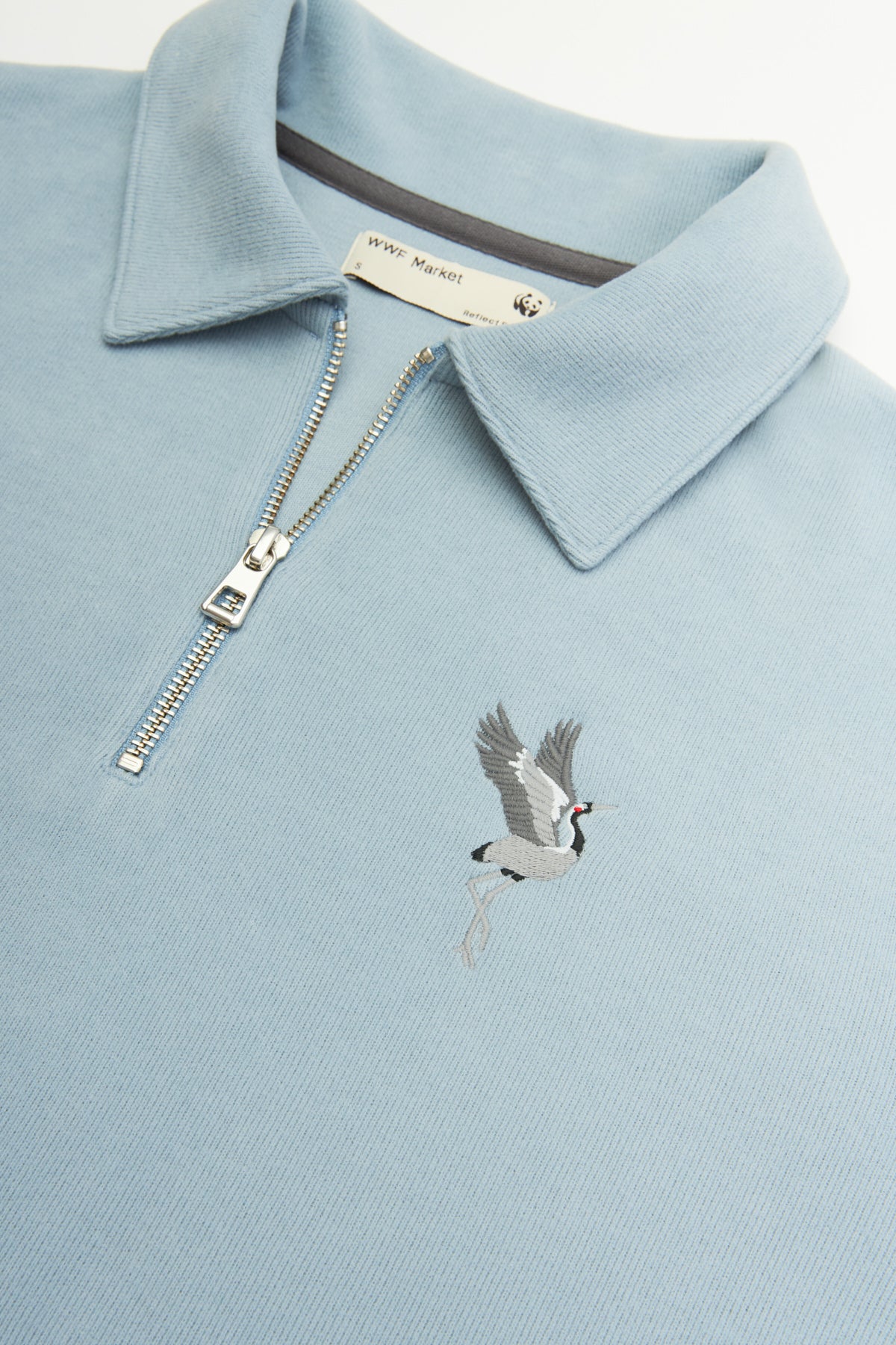 Crane Polo Neck Sweatshirt - Blue