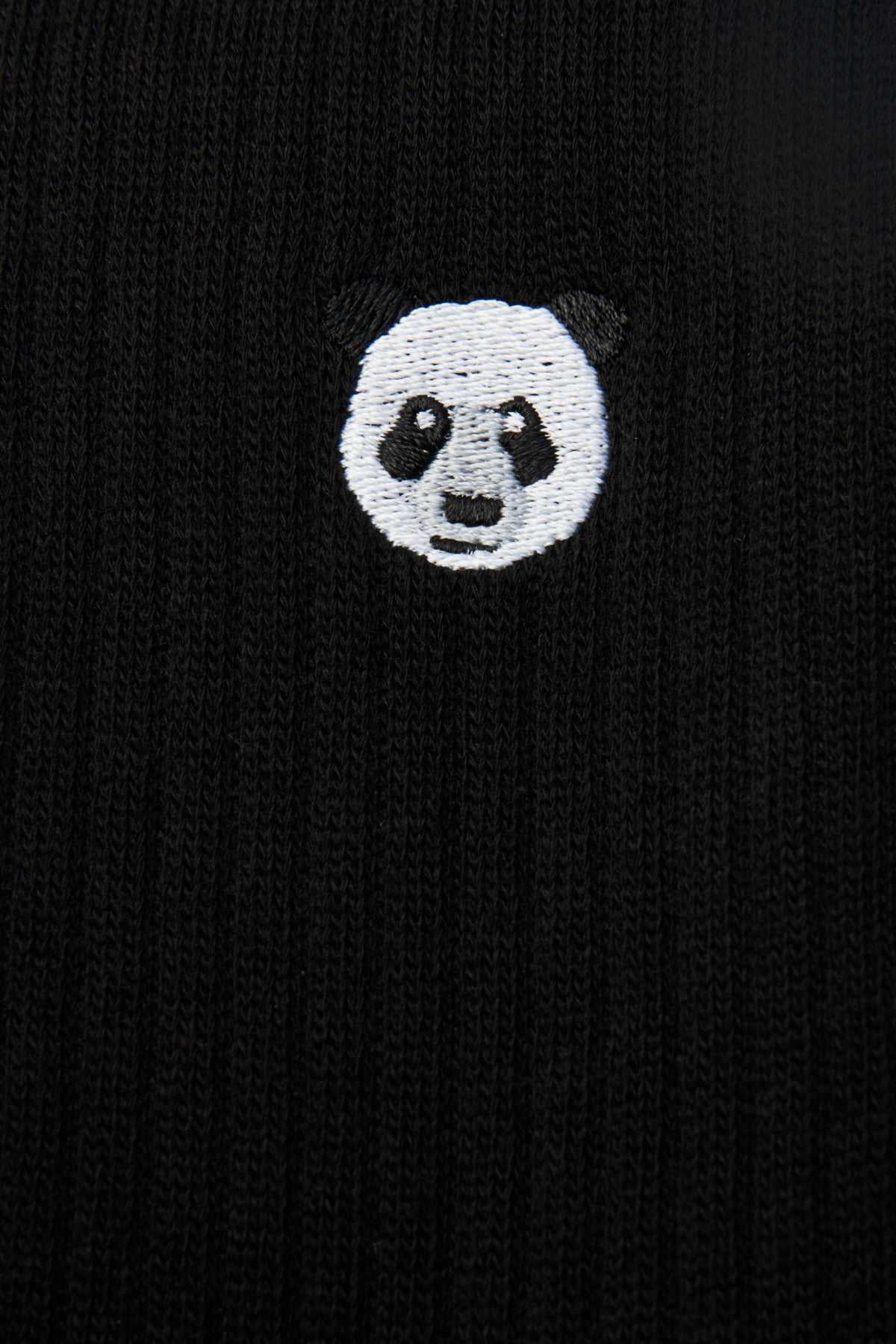 Panda Towel Socks - Black