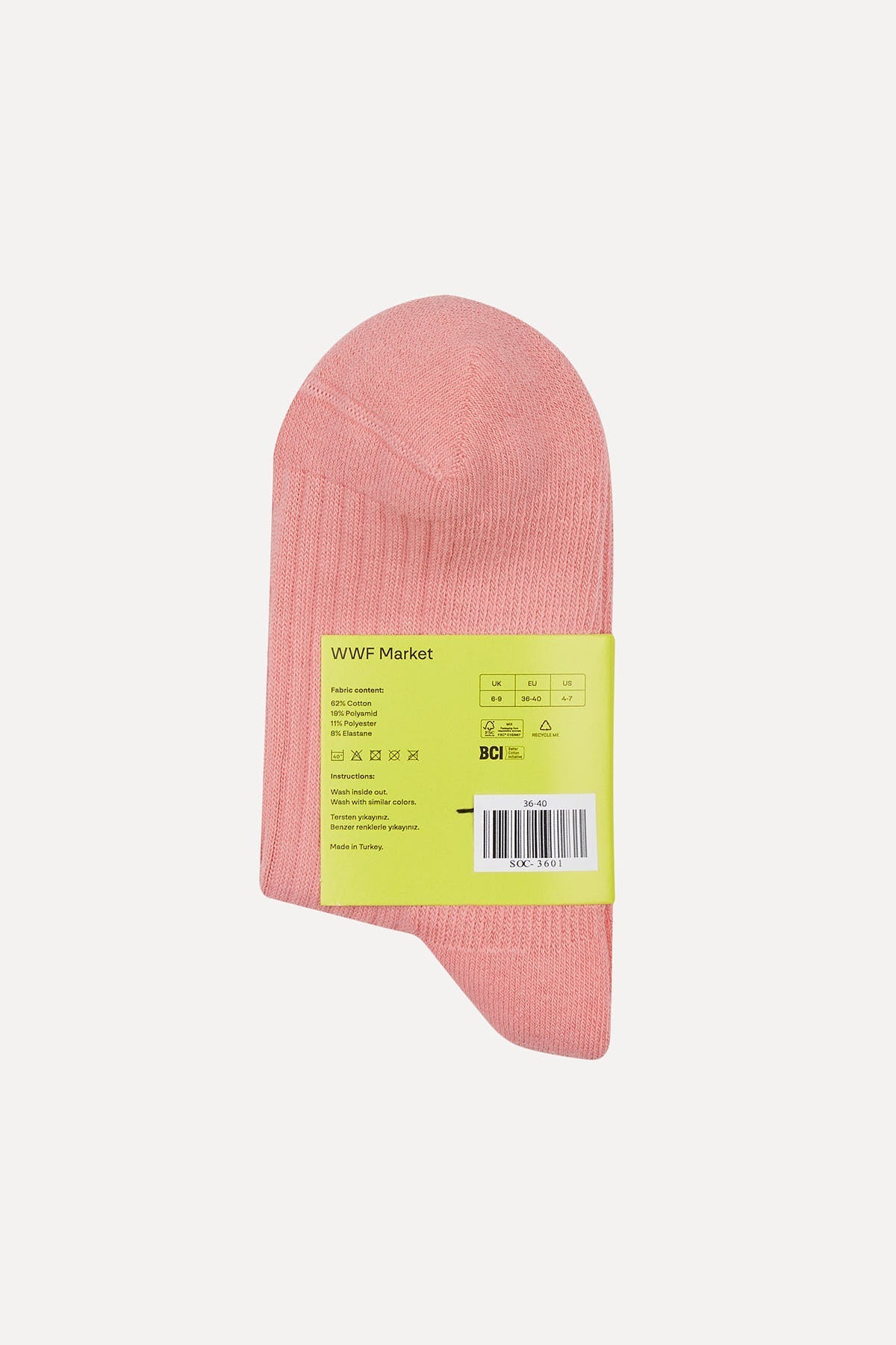 Sugar Glider Towel Socks - Pink