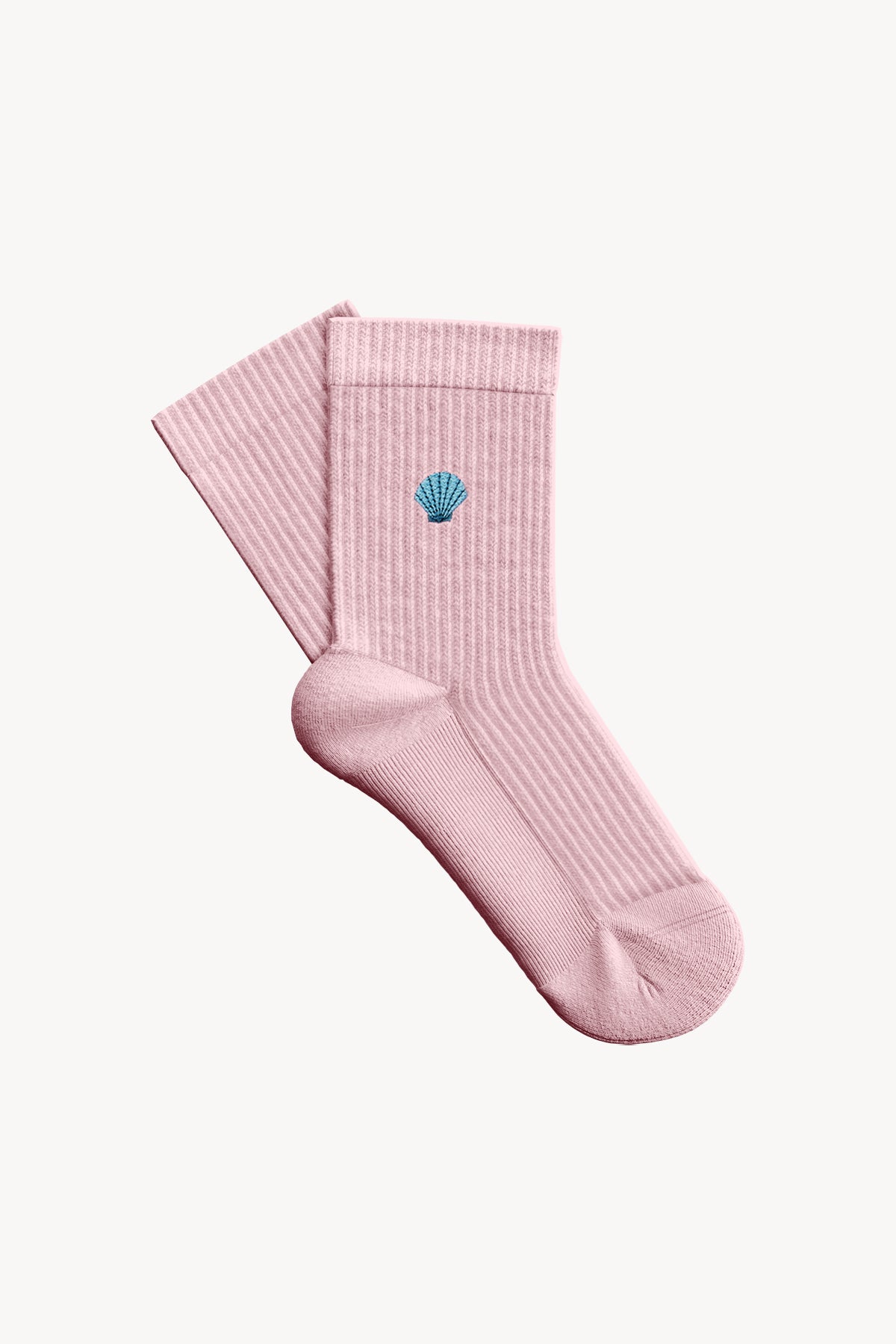 Shell Towel Socks - Pink