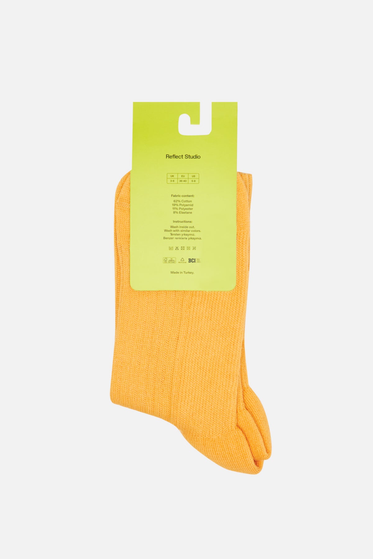 Crab Towel Socks - Orange