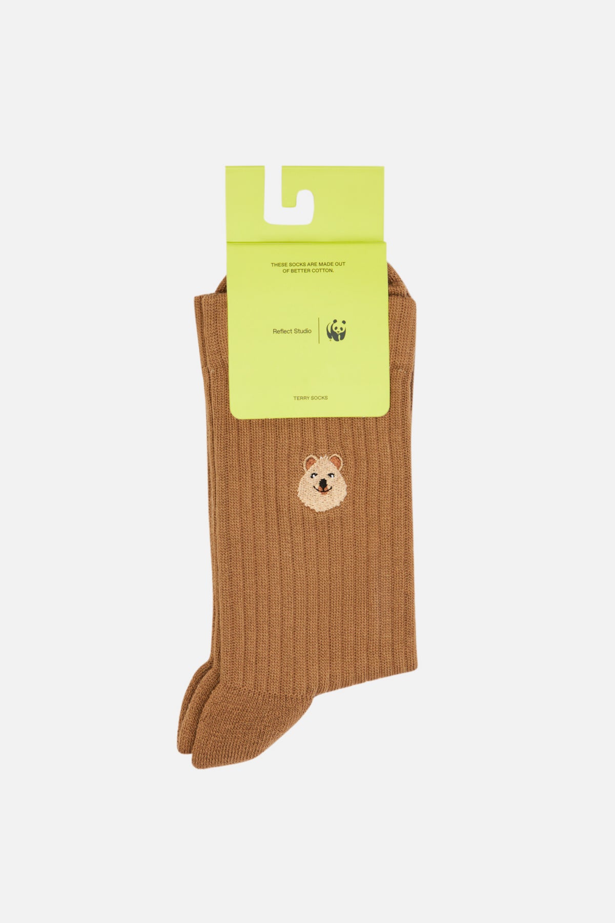 Quokka Towel Socks - Brown