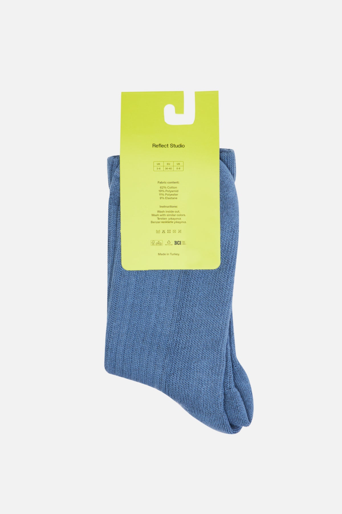 Whale Towel Socks - Blue