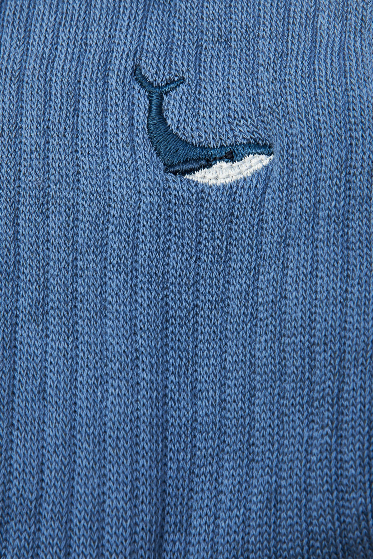 Whale Towel Socks - Blue