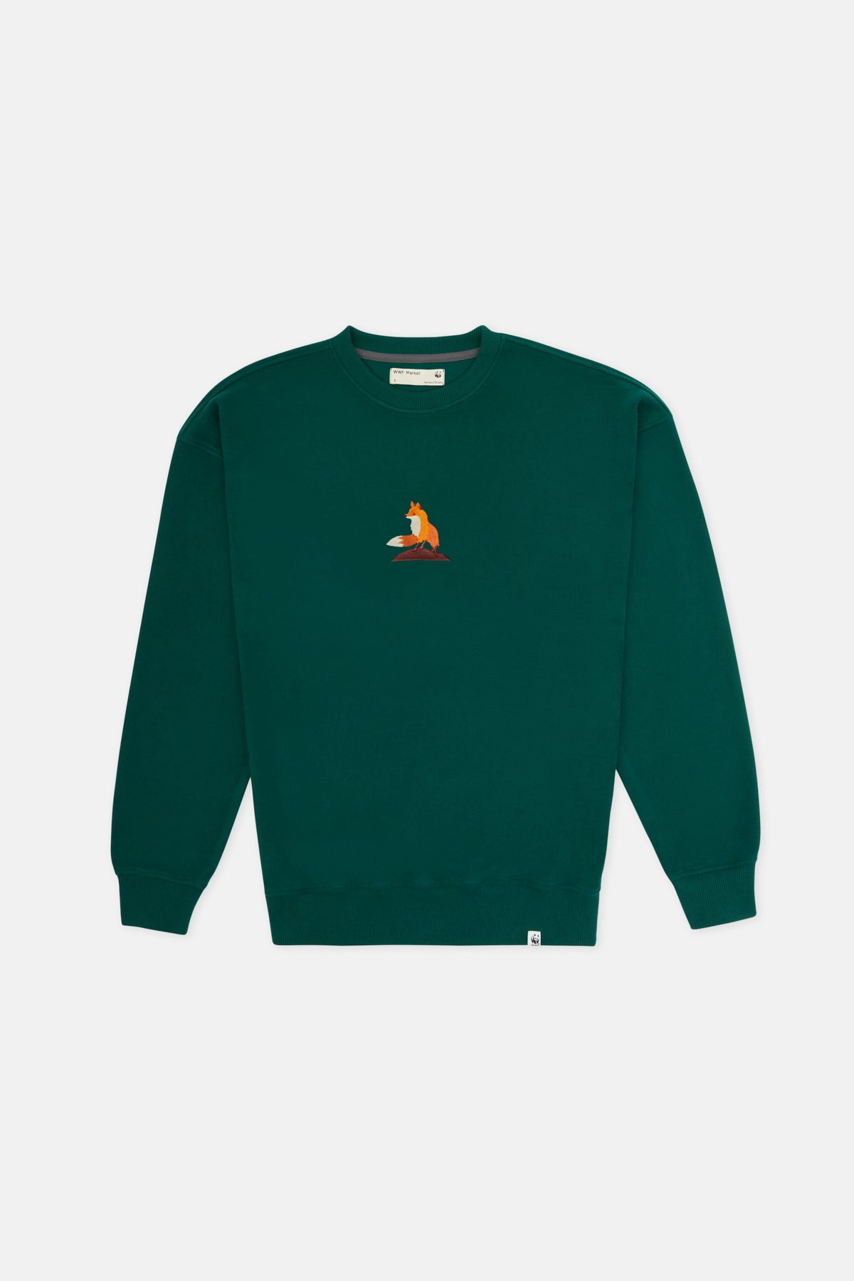 Red Fox Sweatshirt - Dark Green