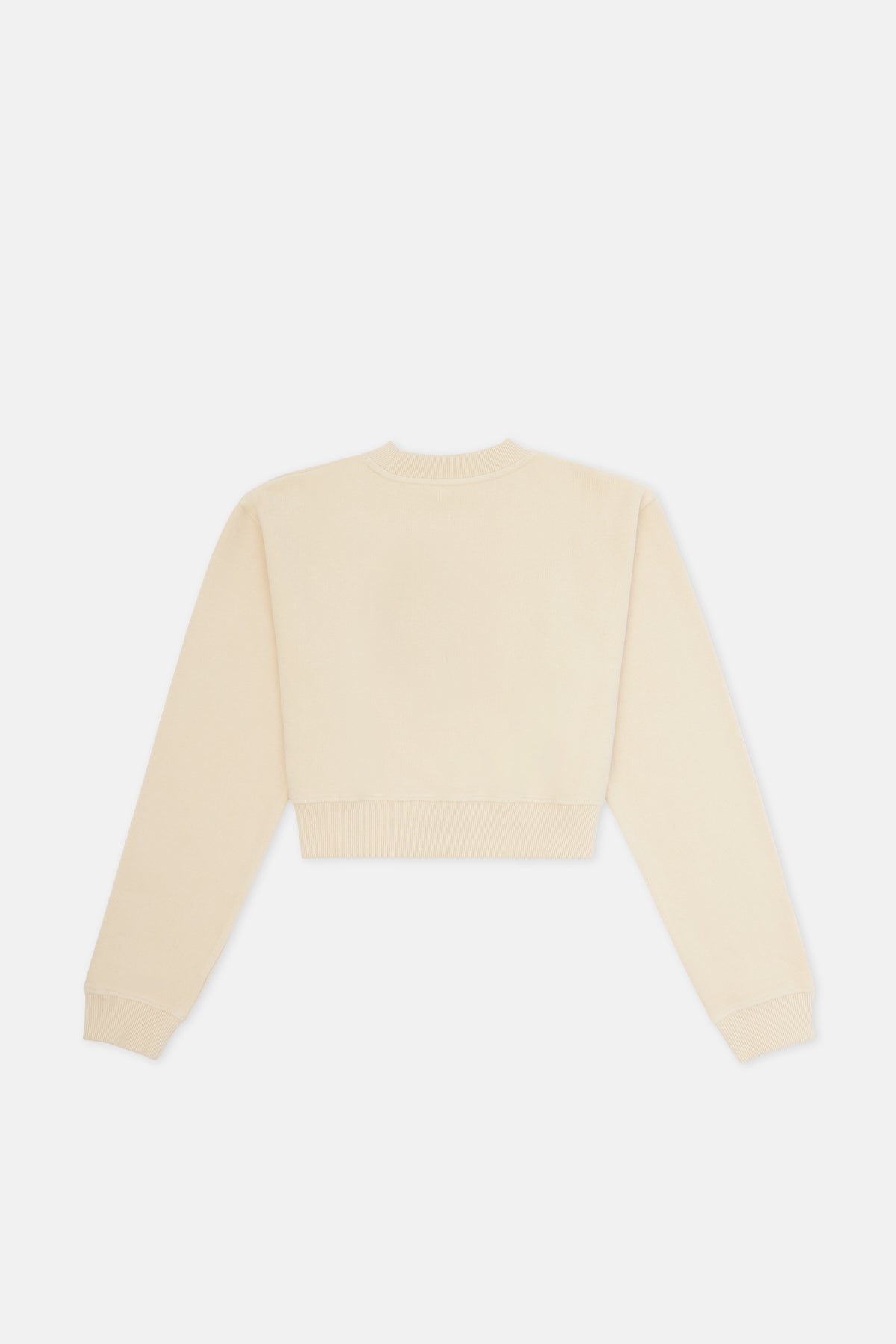 Clownfish Crop Sweatshirt - Parchment Beige