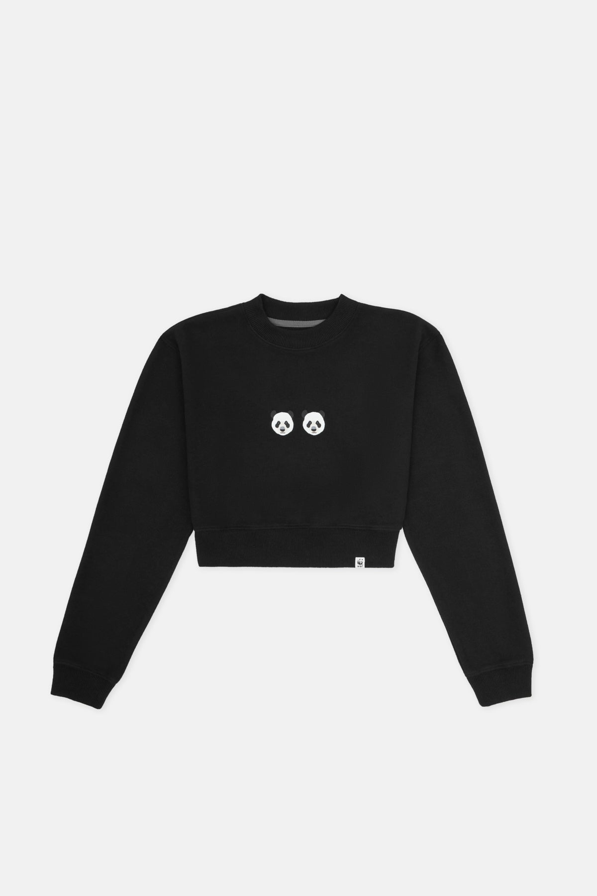Chi&Chi Crop Sweatshirt - Black