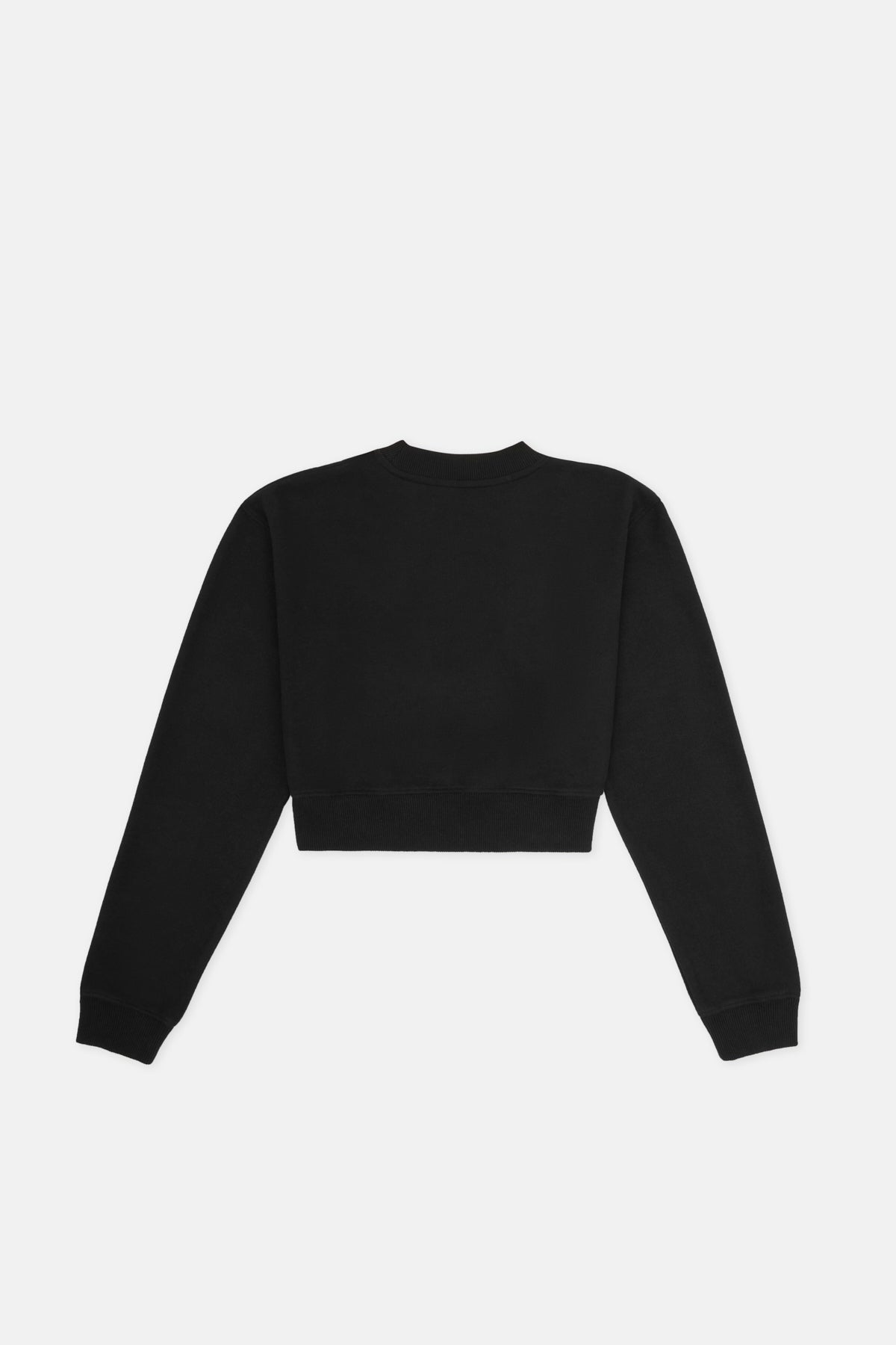 Chi&Chi Crop Sweatshirt - Black