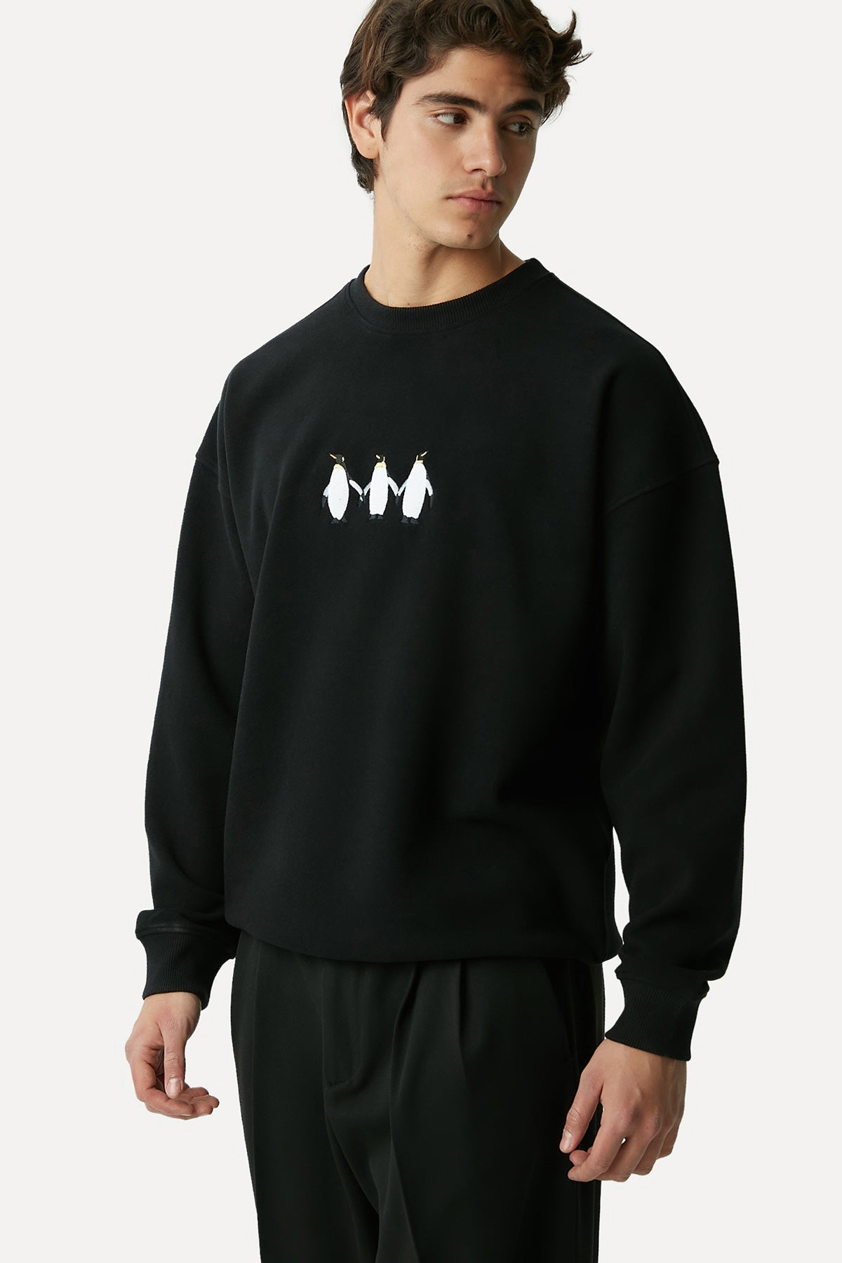 3 Penguin Sweatshirt - Black