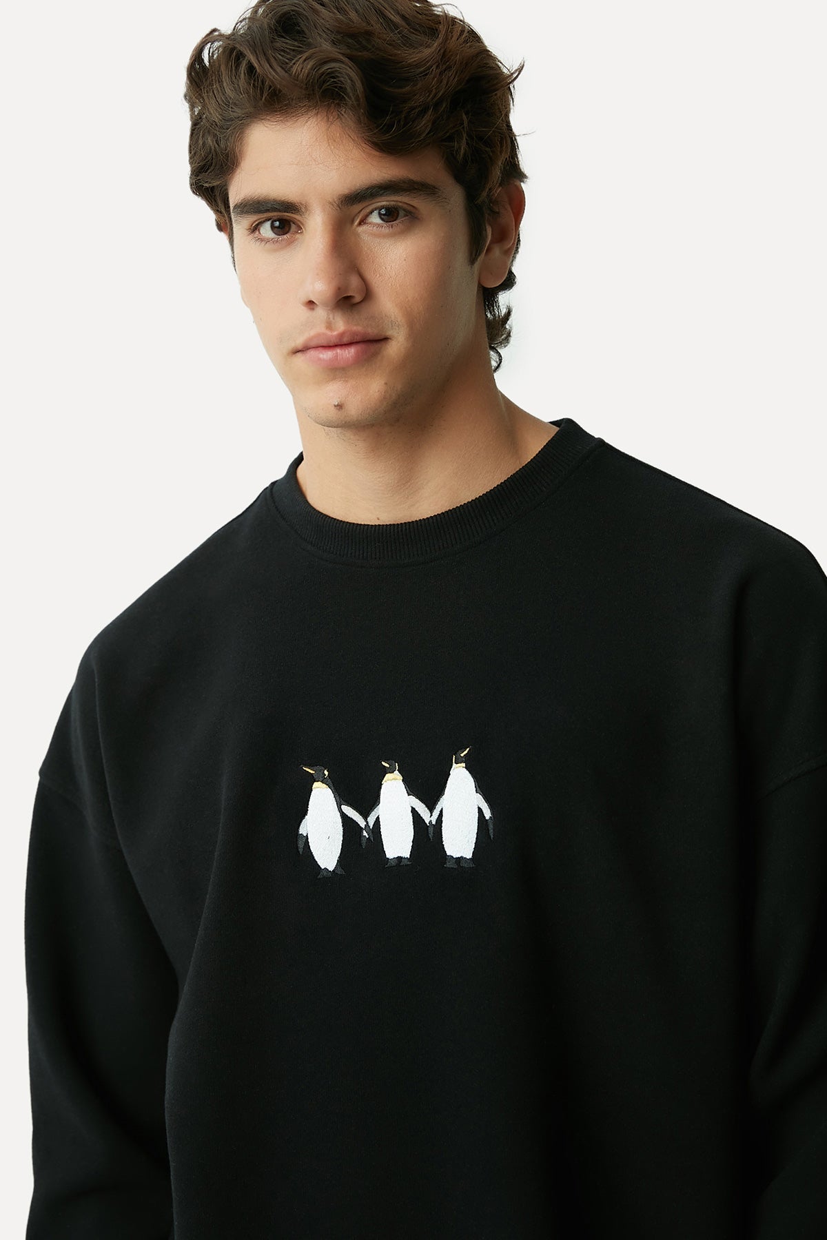 3 Penguin Sweatshirt - Black