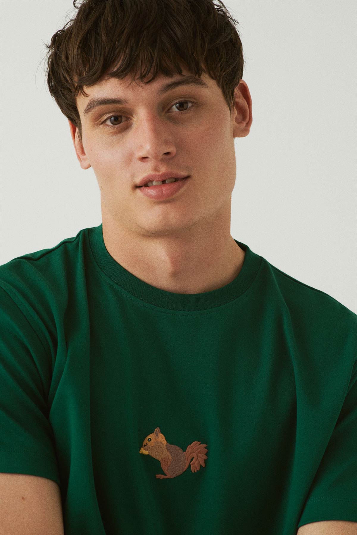 Squirrel T-Shirt - Dark Green