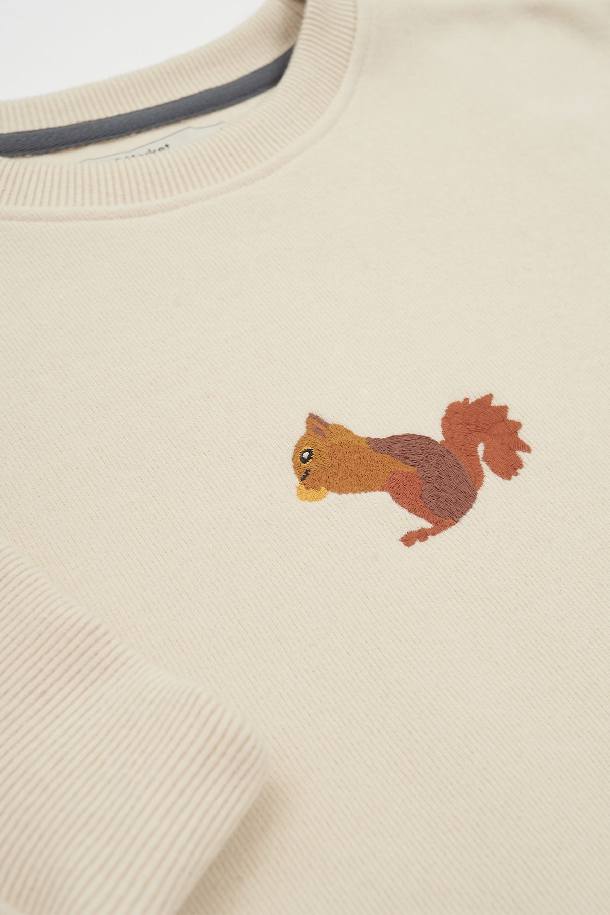 Squirrel Sweatshirt - Parchment Beige