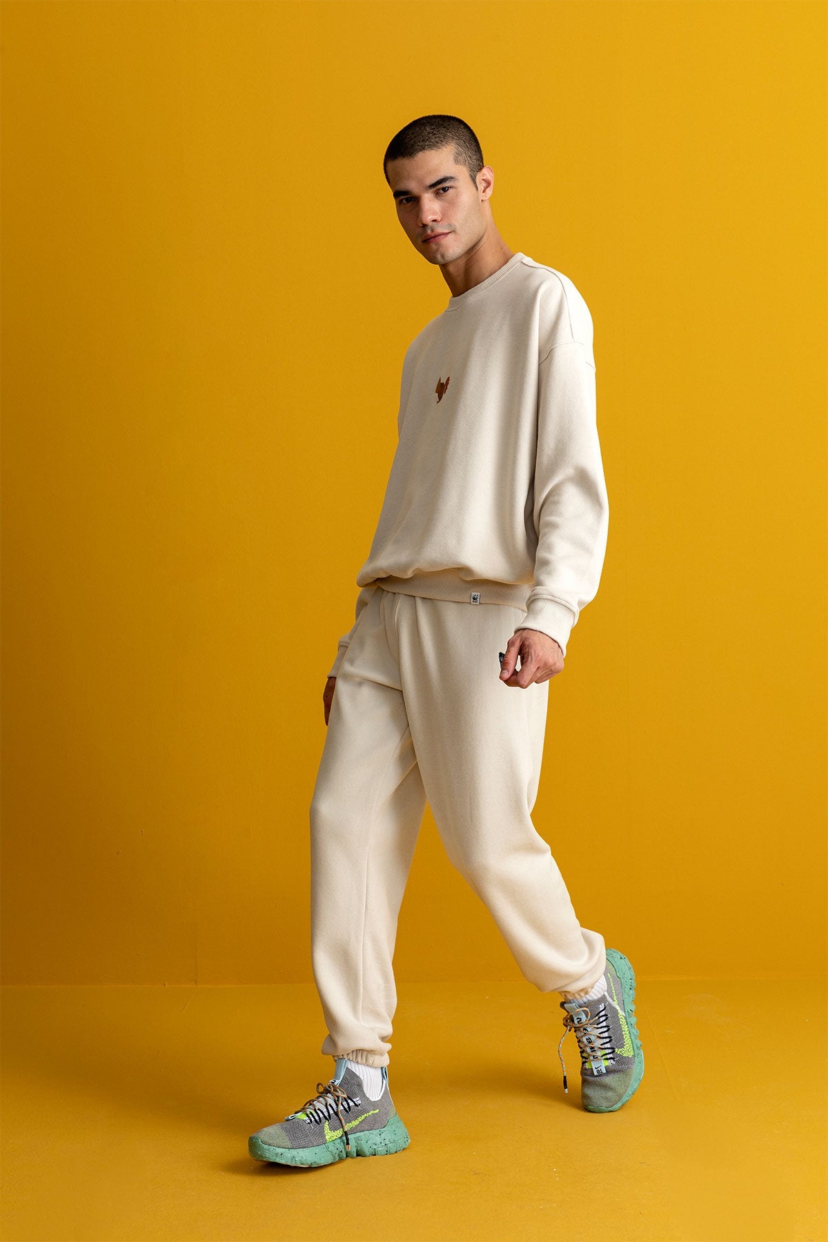 Squirrel Sweatshirt - Parchment Beige