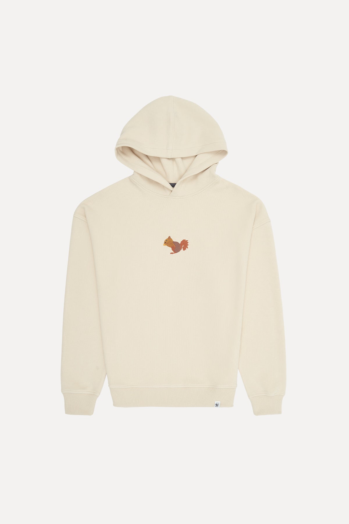 Squirrel Hoodie - Parchment Beige