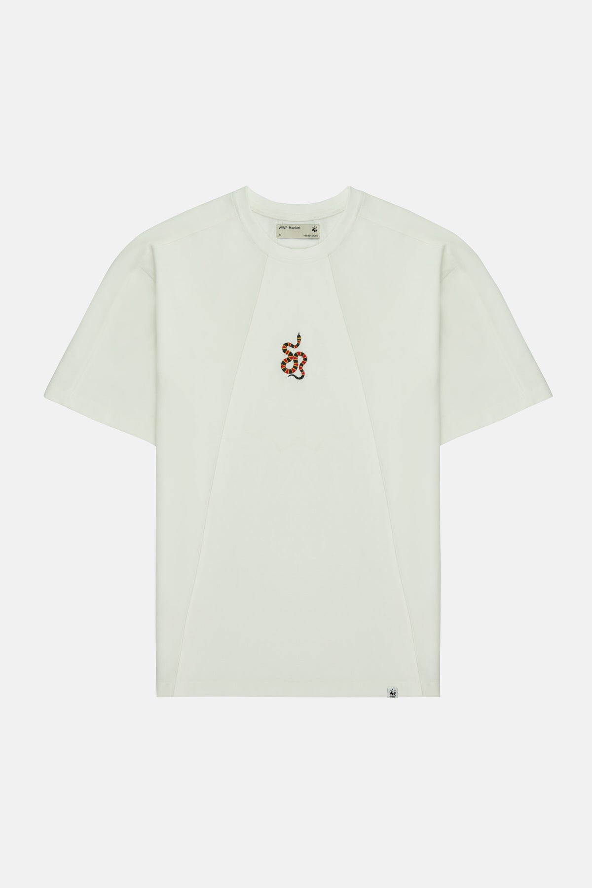Coral Snake Oversize Premium T-Shirt - Ecru