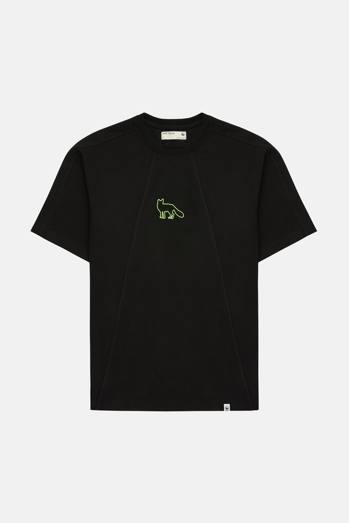 Red Fox Oversize Premium T-Shirt - Black