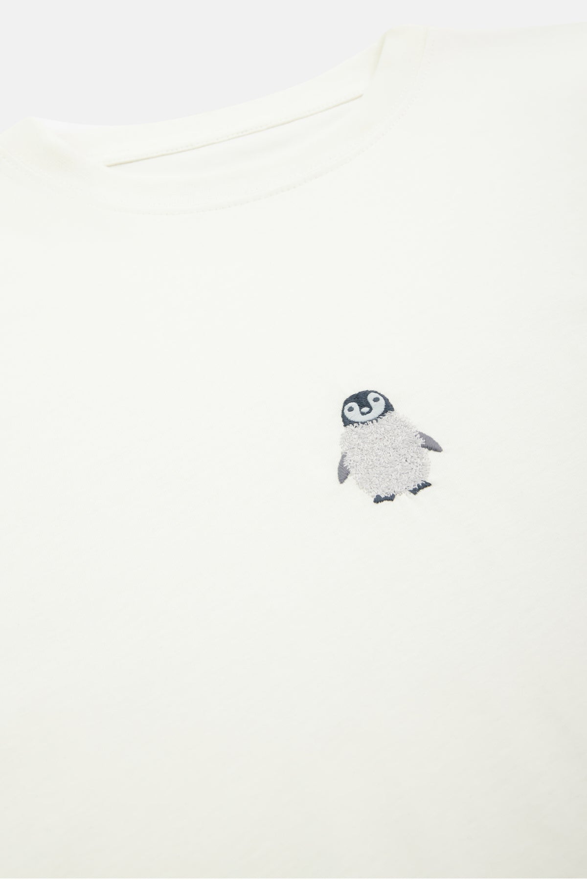 Baby Emperor Penguin Crop T-shirt - White