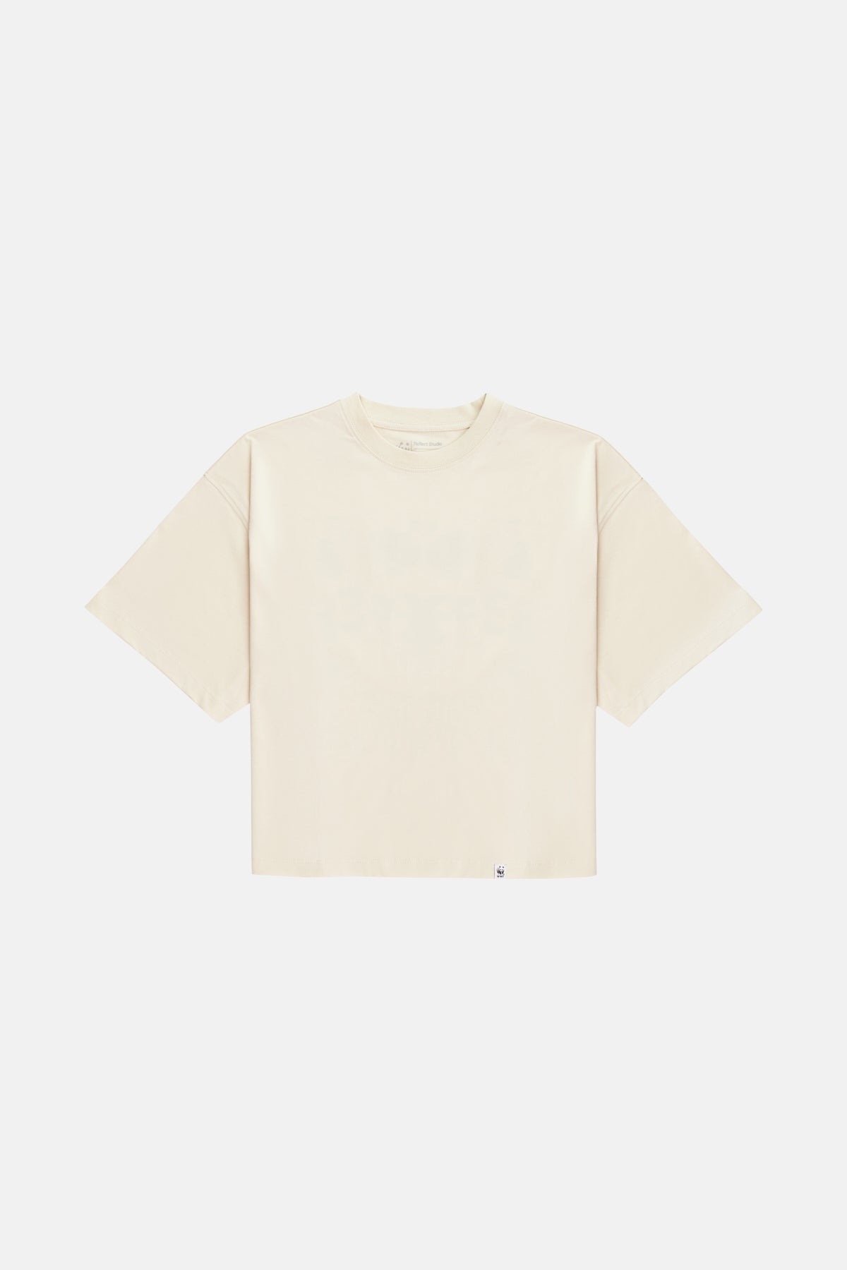 Wild Free Beautiful Oversize Crop T-Shirt - Beige