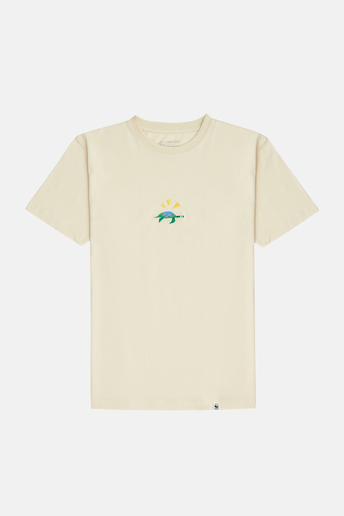 Green Sea Turtle T-shirt - Parchment Beige