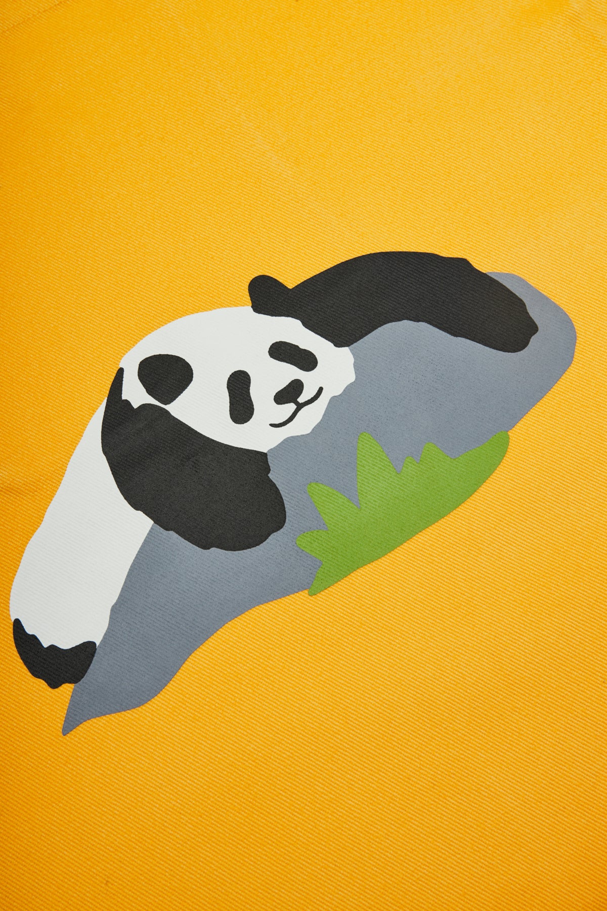 Giant Panda Tote Bag - Dark Yellow
