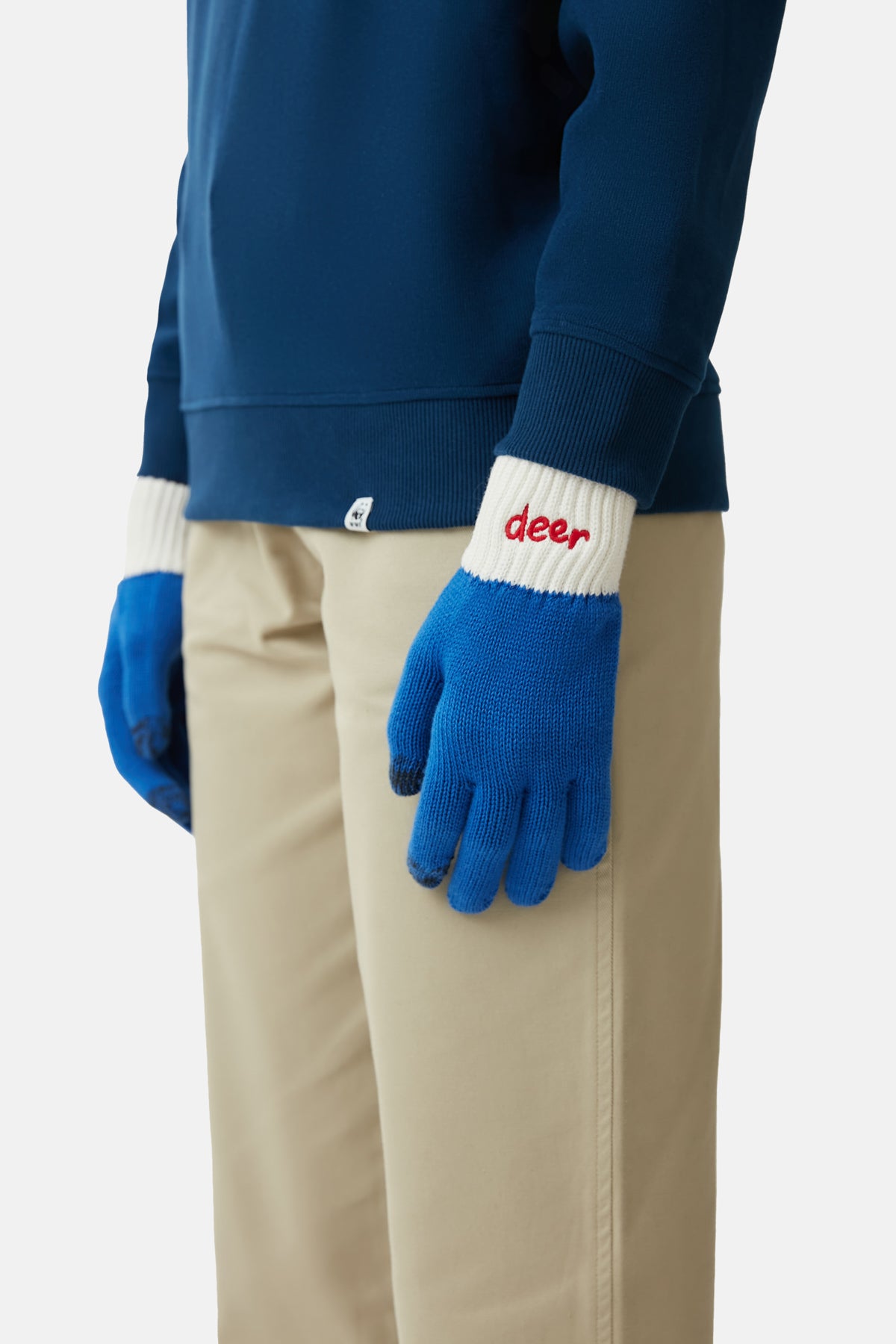 Red Deer Gloves - Navy