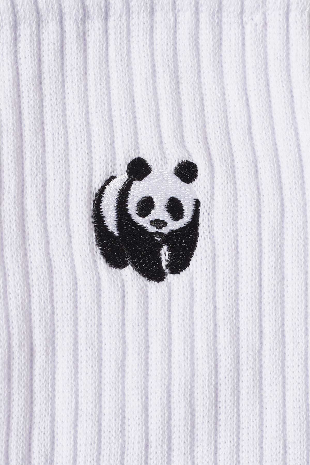WWF Logo Towel Socks - White