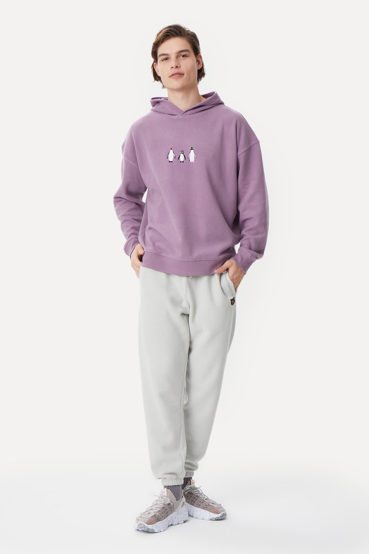 Penguins Hoodie - Lilac
