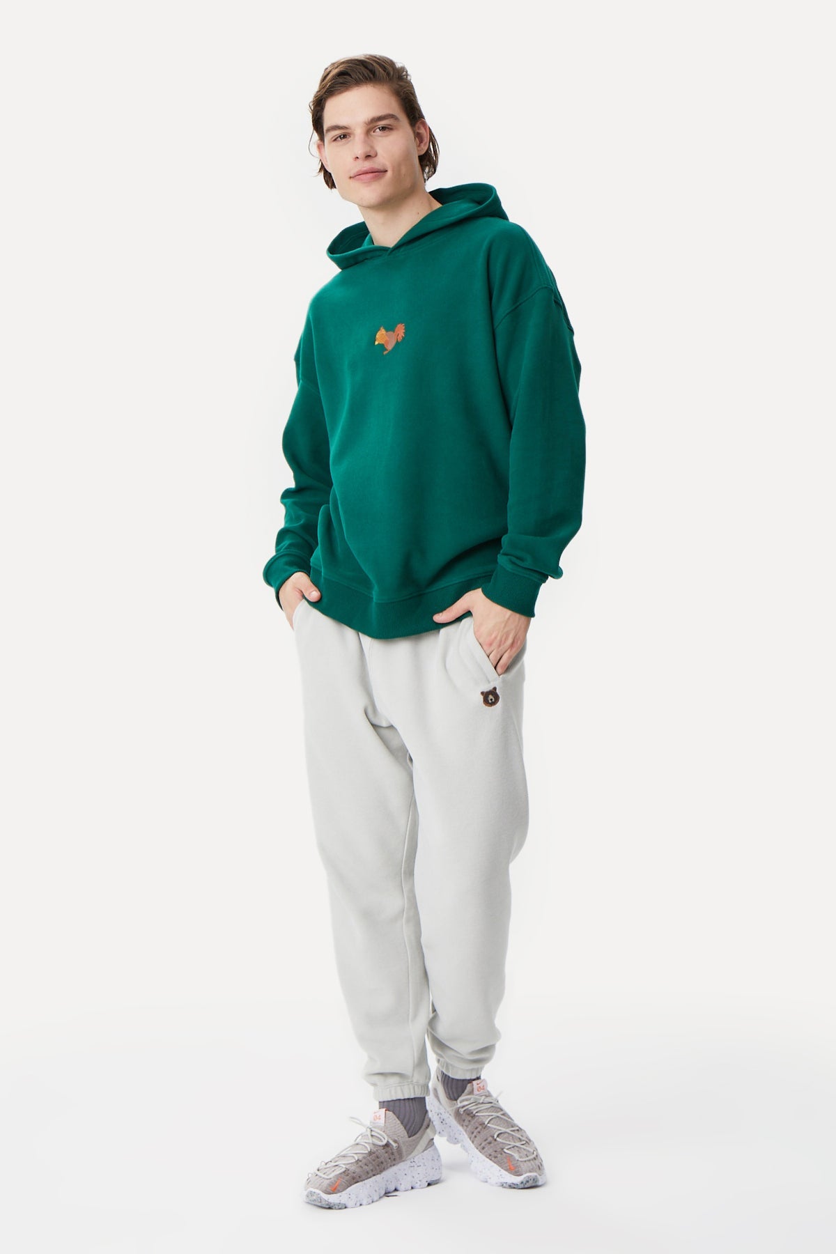 Squirrel Hoodie - Nefti Green